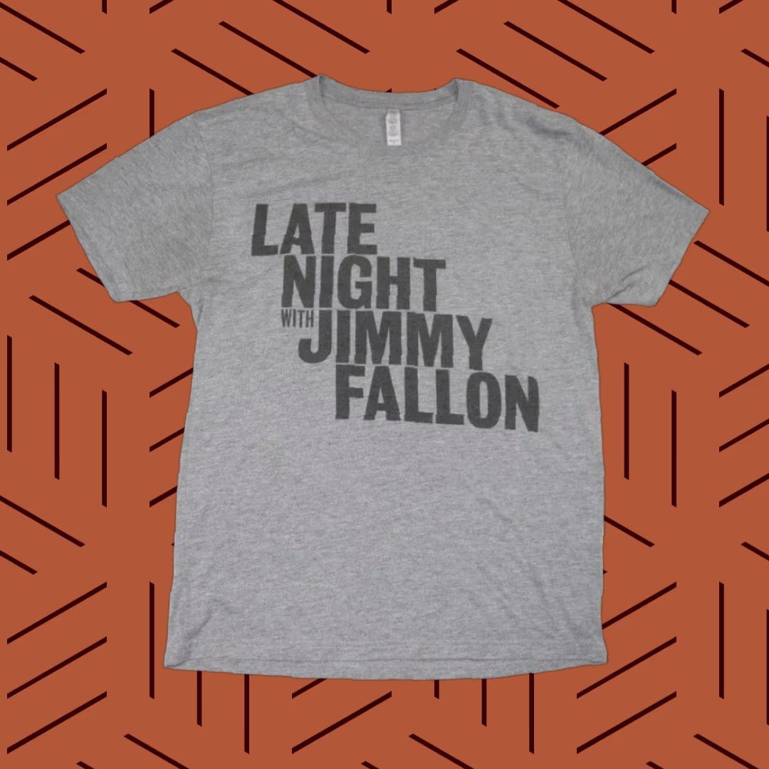 Vintage LATE NIGHT WITH JIMMY FALLON T-Shirt Gray Small NBC Studios Logo Short Sleeve Mens Size US S / EU 44-46 / 1 - 1 Thumbnail