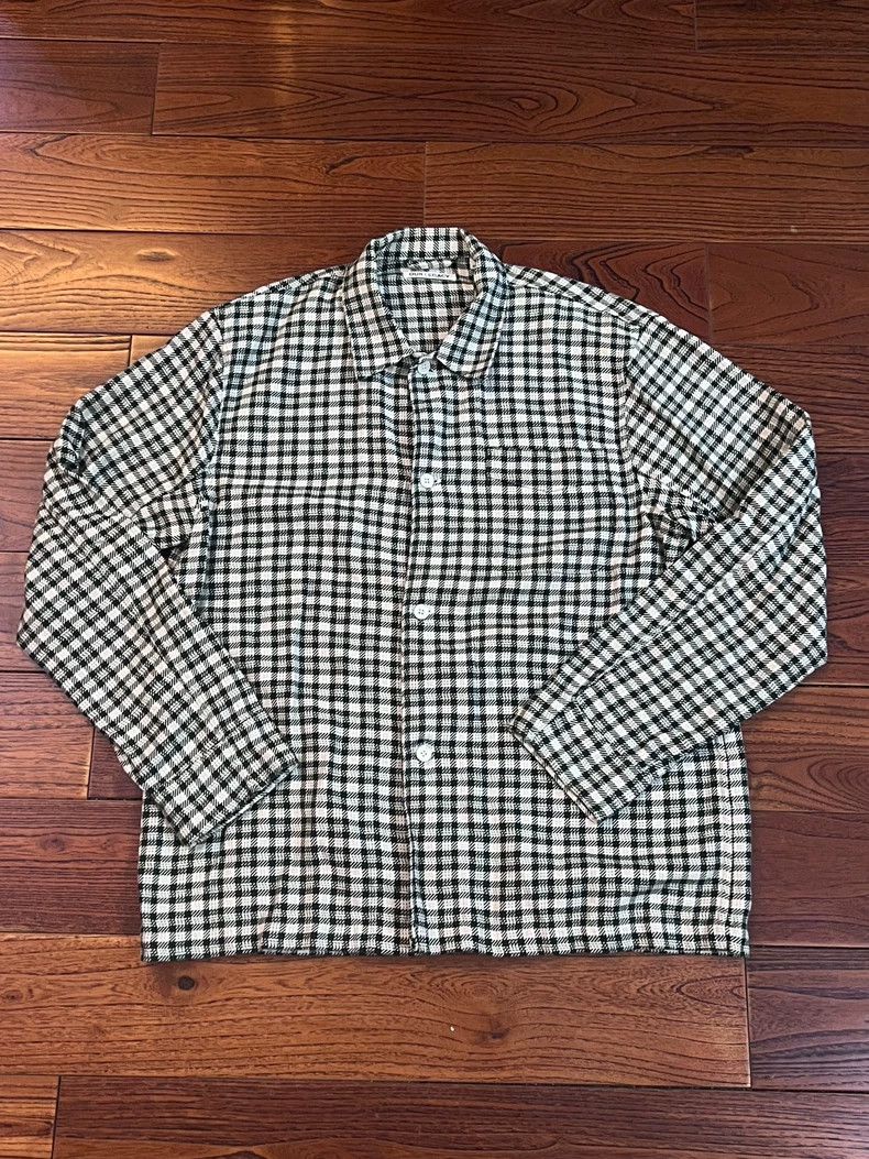 Our Legacy Our Legacy size48 White and green checkered shirt Size US M / EU 48-50 / 2 - 1 Thumbnail