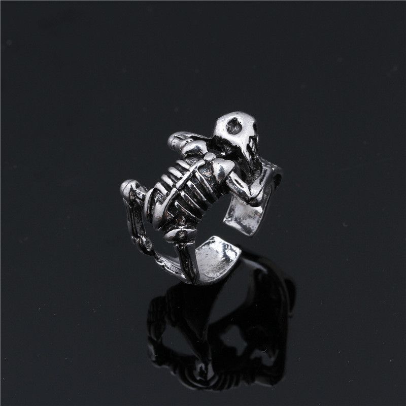 Jewelry Punk Skull Ring Size ONE SIZE - 3 Thumbnail