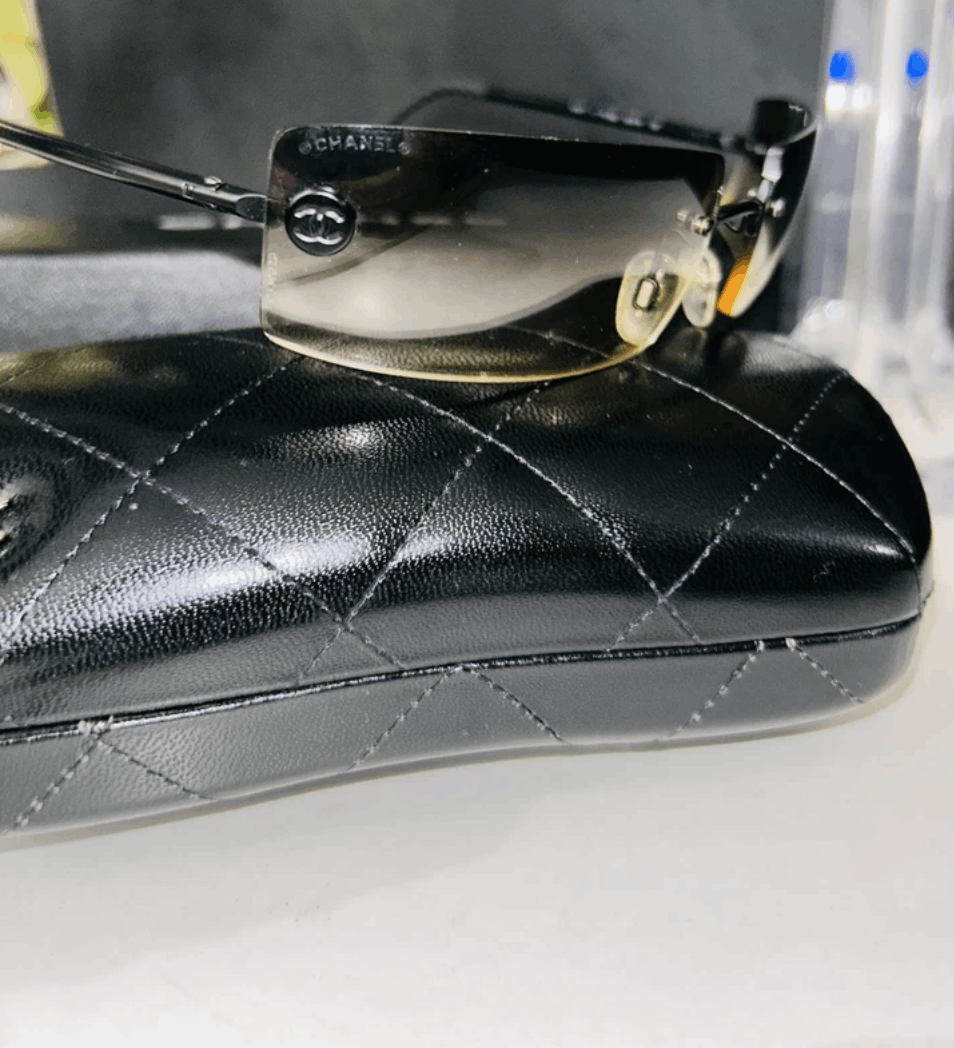 Chanel CHANEL Sunglasses 4047 ICONIC LOGO Rimless Rhinestone 4017 Size ONE SIZE - 3 Thumbnail