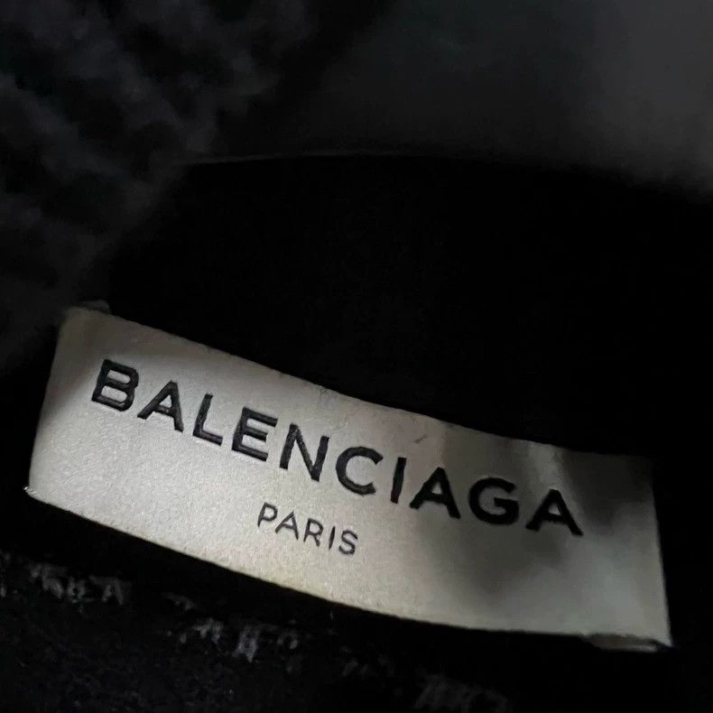 Balenciaga Balenciaga size 36 Black Destroyed High Neck Knitwear Size US XS / EU 42 / 0 - 4 Thumbnail