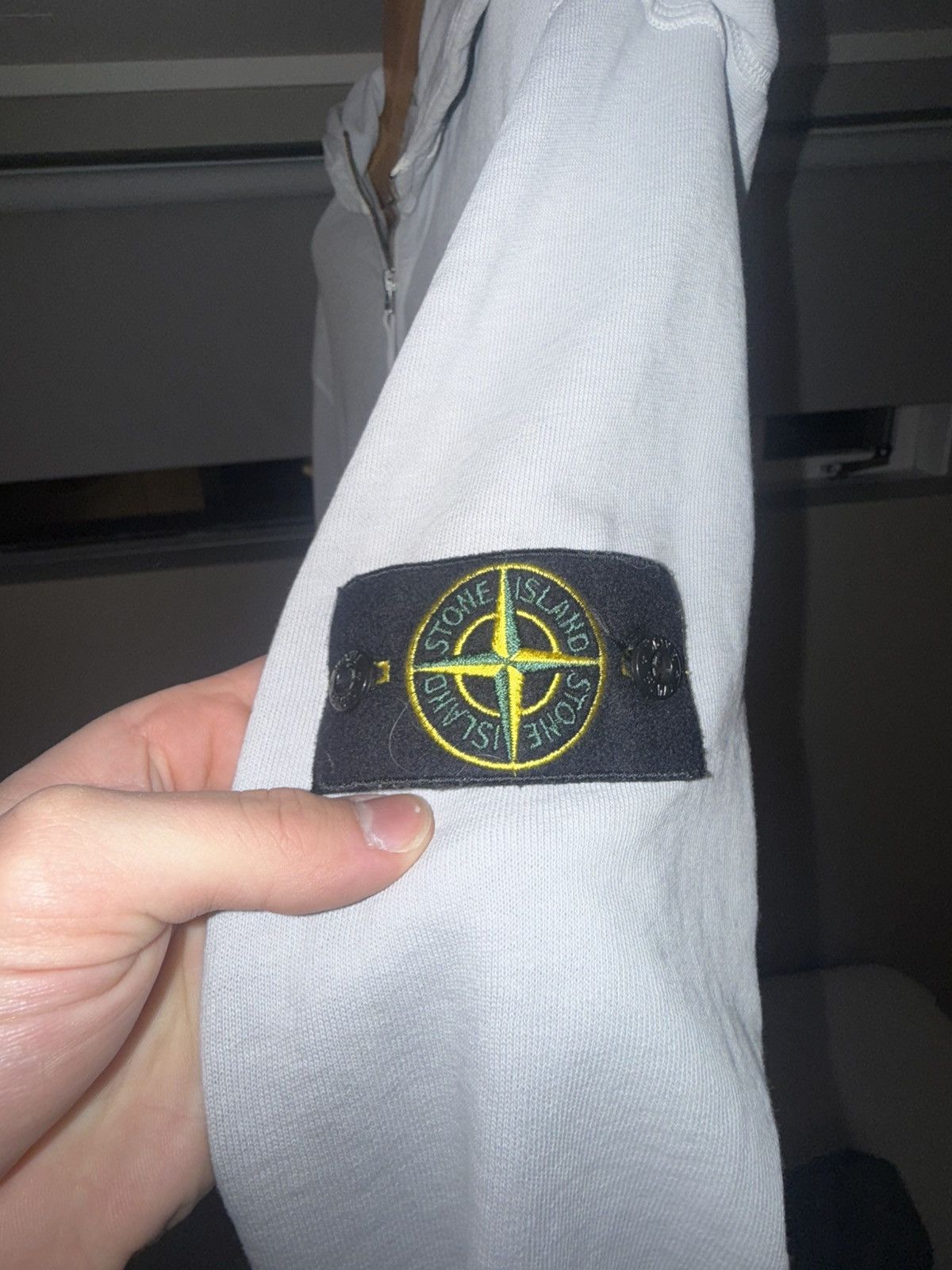 Stone Island Stone Island Zip Hoodie - Grey/White Size US XL / EU 56 / 4 - 4 Thumbnail