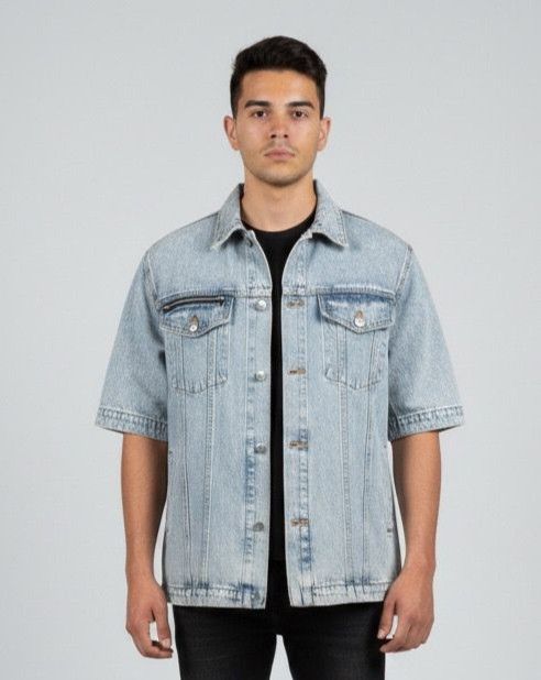 Vintage In The Attic Punk Denim Jacket