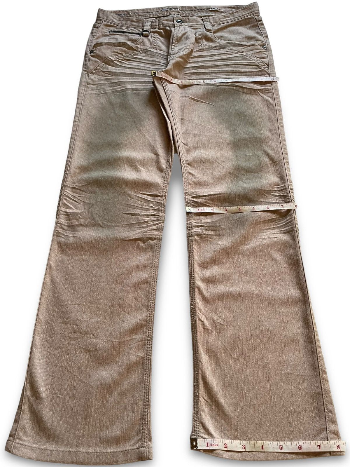 Japanese Brand Vintage Japanese Nicole Mud Wash Honeycomb Bootcut Jeans Size US 33 - 12 Thumbnail