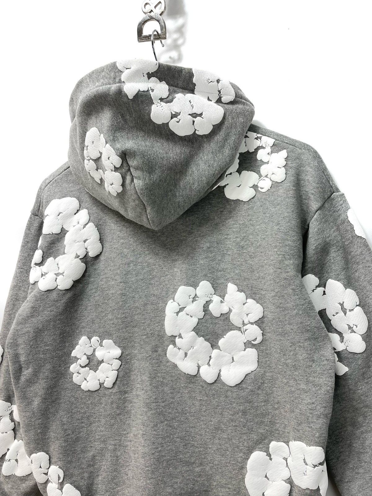 DENIM TEARS Denim Tears Floral Hoodie – Grey – Size S – Made in Portugal Size US S / EU 44-46 / 1 - 9 Thumbnail