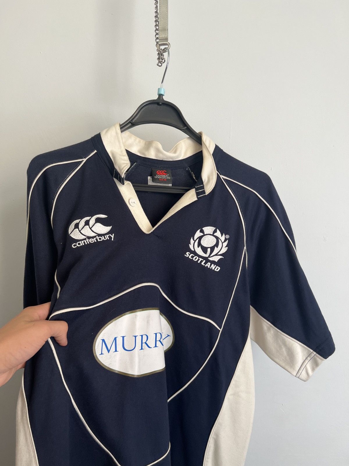 Canterbury of New Zealand Vintage Scotland Rugby Shirt 2008 Jersey Canterbury Murray Size US M / EU 48-50 / 2 - 2 Thumbnail