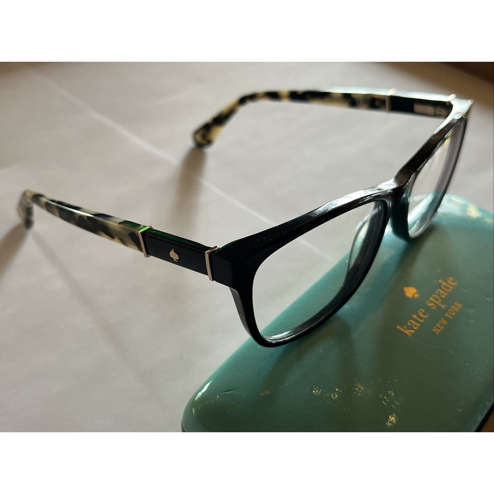 Kate Spade Kate Spade Eyeglass Frame MYRNA 807 53-15-140 Black Tortoise Size ONE SIZE - 3 Thumbnail