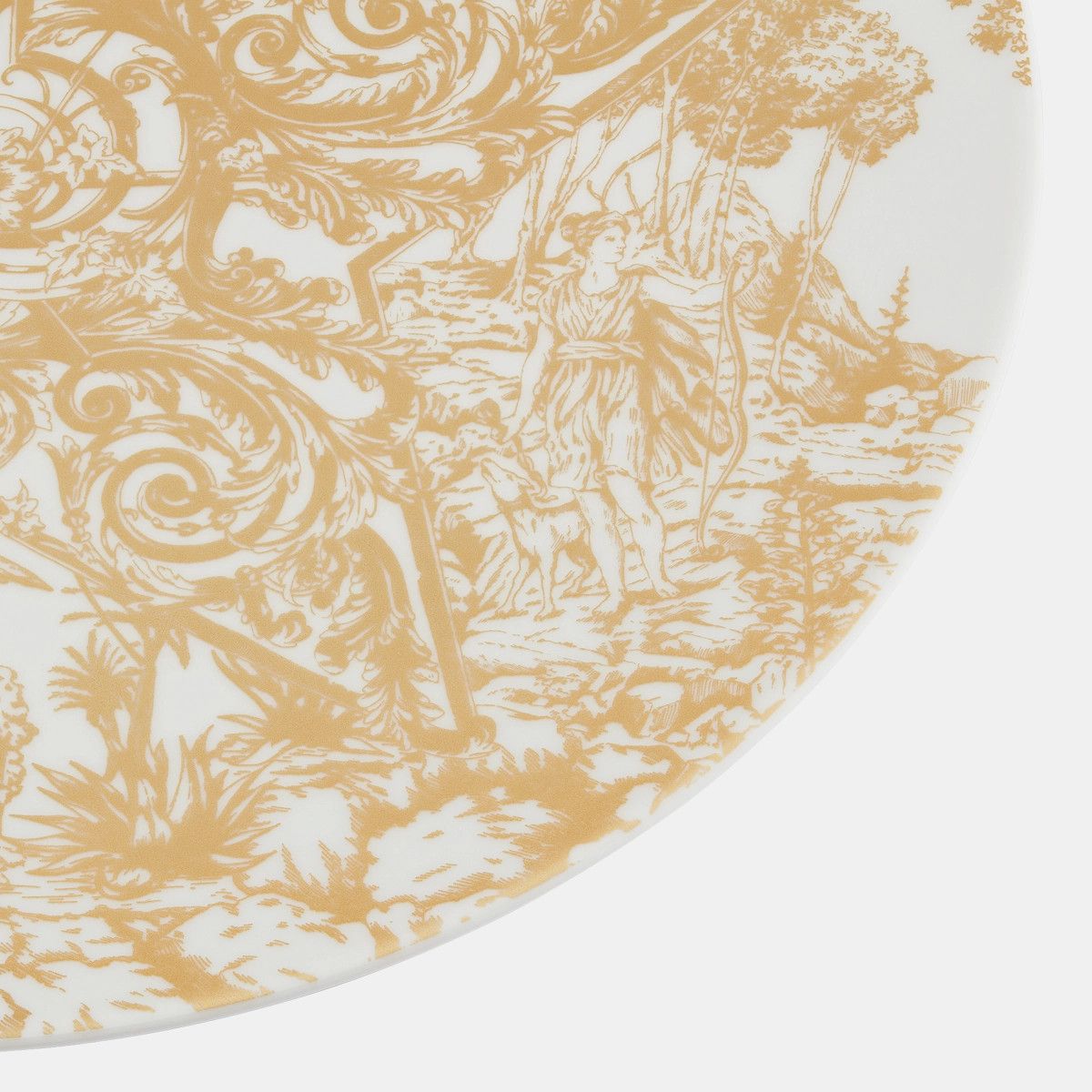 Dior o1bcso1str0225 Size:OS/ Decorative Plate in White/Golden Size ONE SIZE - 3 Thumbnail