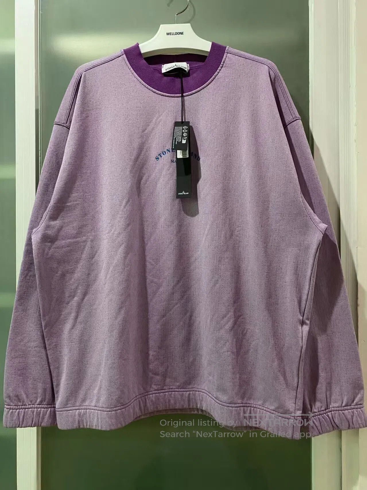Stone Island stone island crewneck sweatshirt in purple. Size US XL / EU 56 / 4 - 1 Thumbnail