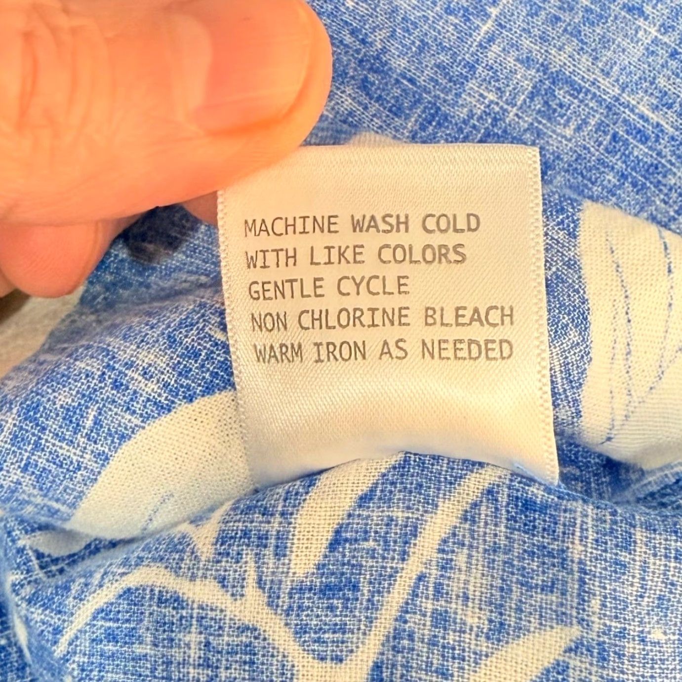 Panama Jack Panama Jack Blouse Womens Small Blue White Tropical Linen Blend Puff Sleeve Boho Shirt V-Neck Casual Summer Seasonal Womens Size S / US 4 / IT 40 - 7 Thumbnail