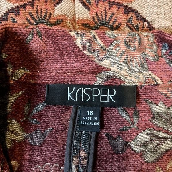 Vintage Vintage Kasper paisley tapestry jacket Size XXL / US 16-18 / IT 52-54 - 7 Thumbnail