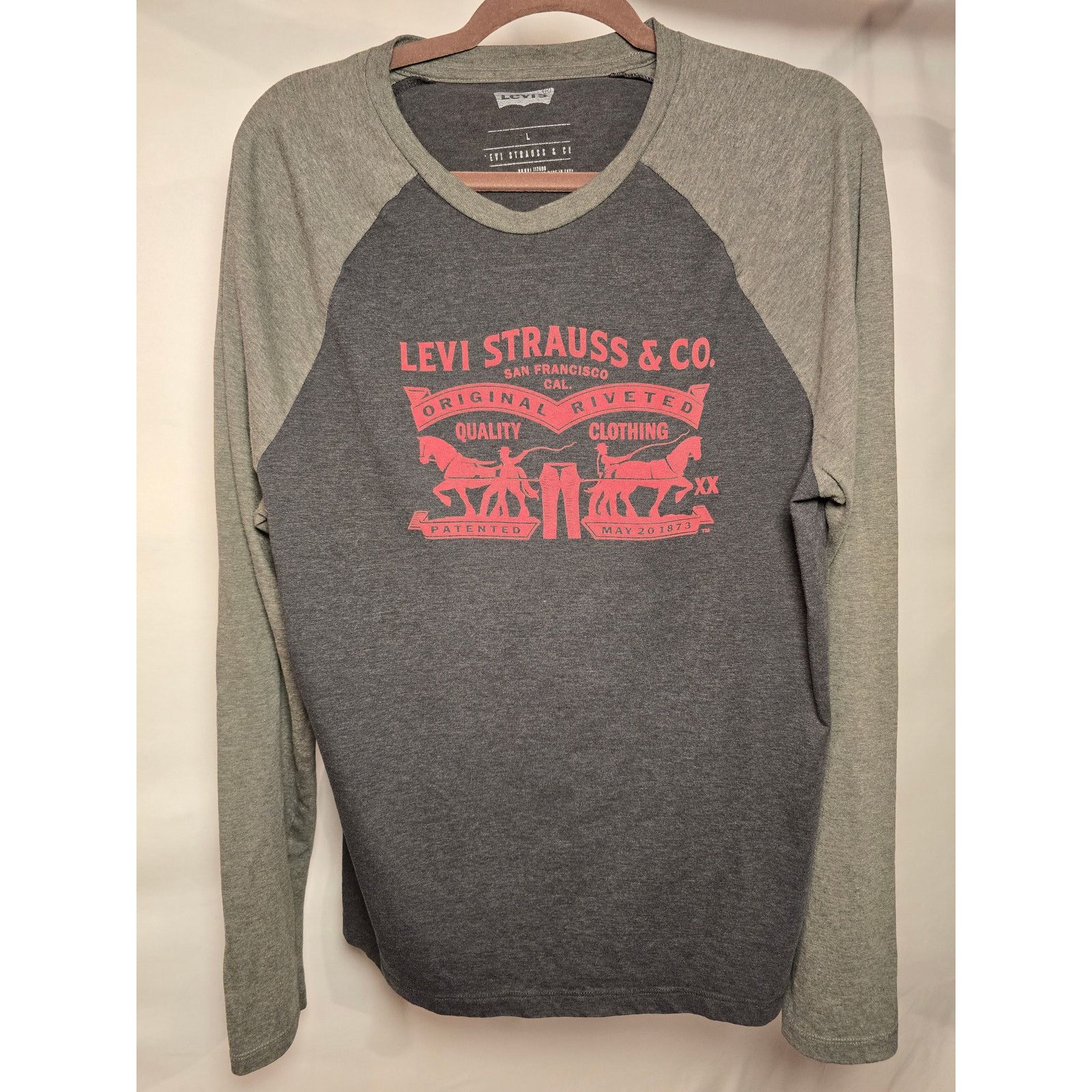 Levi's LONG SLEEVE LEVI STRAUSS MENS SHIRT SIZE LARGE Size US L / EU 52-54 / 3 - 1 Thumbnail