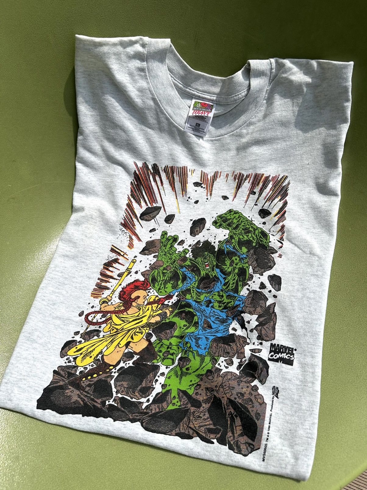Marvel Comics Vintage 90’s Hulk Marvel Comic Images Rare Fotl USA Tshirt Size US XL / EU 56 / 4 - 1 Thumbnail
