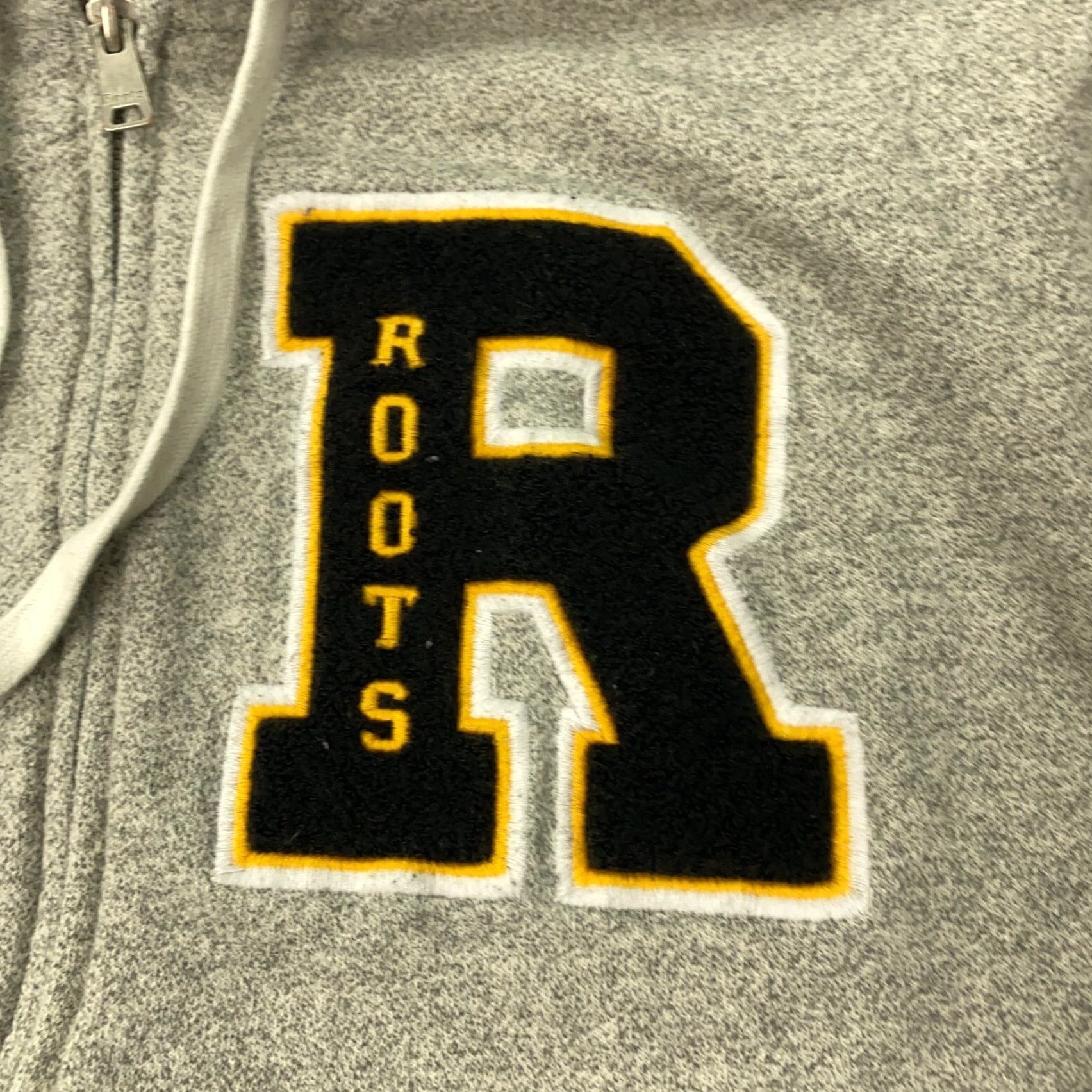 Roots VINTAGE Roots Zip Hoodie Mens Large Gray Sweatshirt Embroidered Sports Size US L / EU 52-54 / 3 - 2 Thumbnail