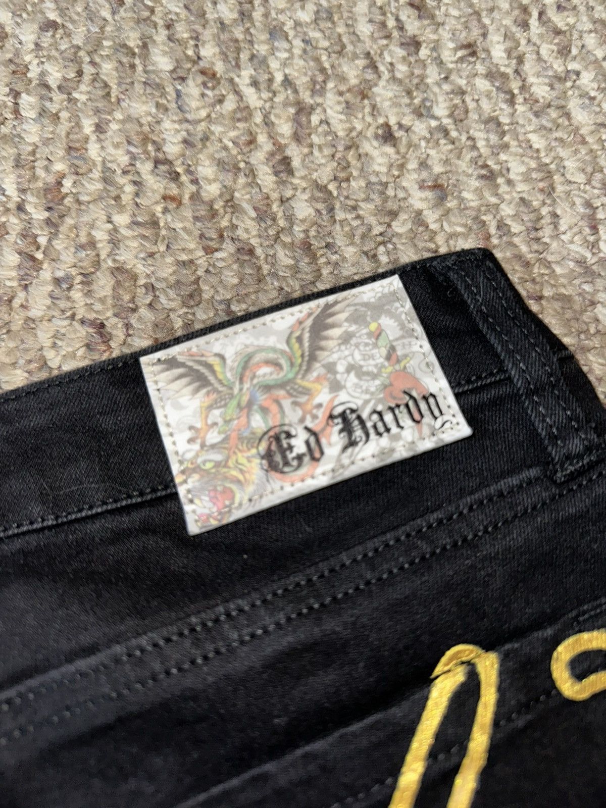 Ed Hardy Ed Hardy Japan Lion Black Denim Deadstock Size US 34 / EU 50 - 4 Thumbnail