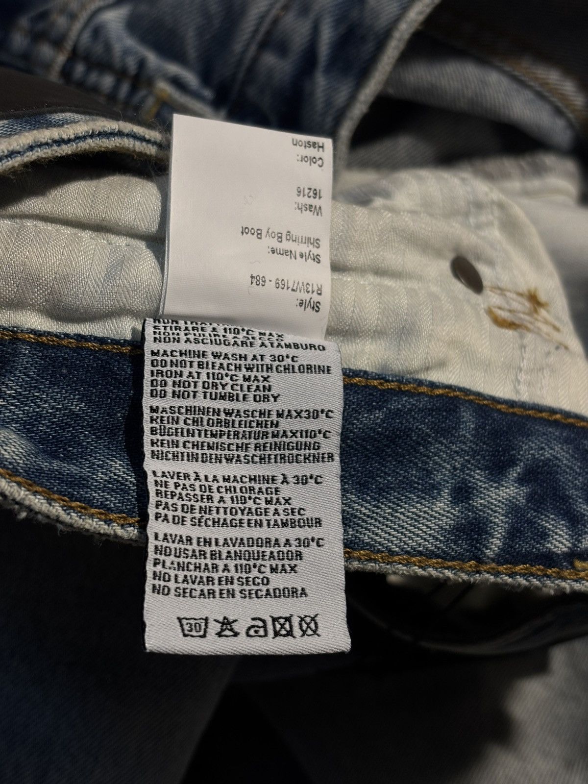 R13 R13 Shirring Boy Boot Jeans Size 25" / US 0 / IT 36 - 4 Thumbnail