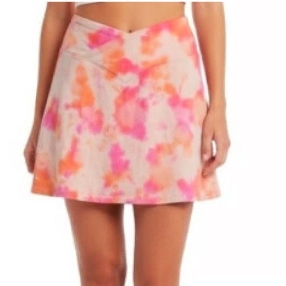 Victoria's Secret Pink Victorias Secret VS Pink Orange Tie-Dye Skort sz large Size 32" / US 10 / IT 46 - 2 Thumbnail