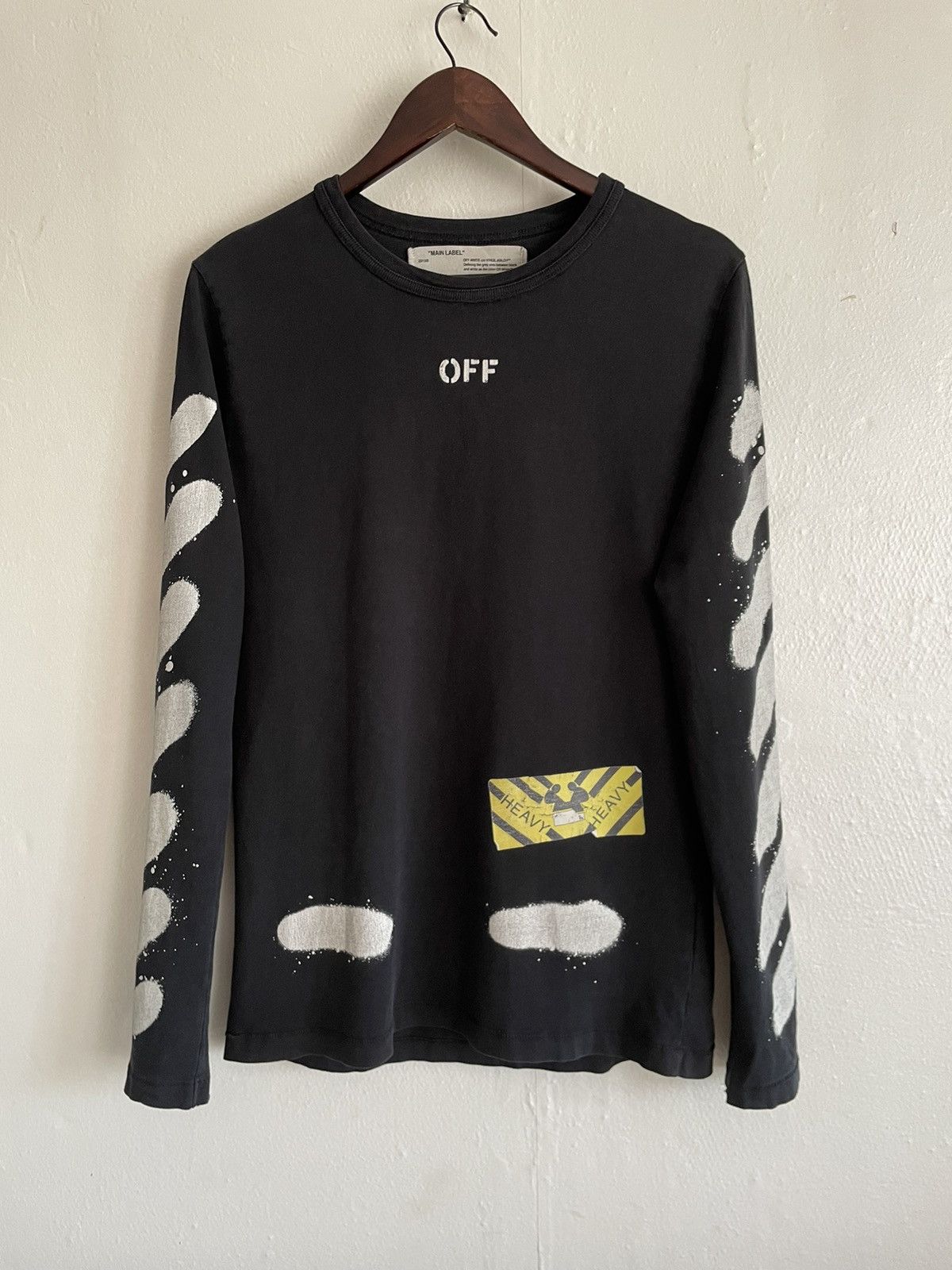 Off White Virgil Abloh Off White Virgil Heavy Tee Diagonals Logo Mirror T shirt Grailed