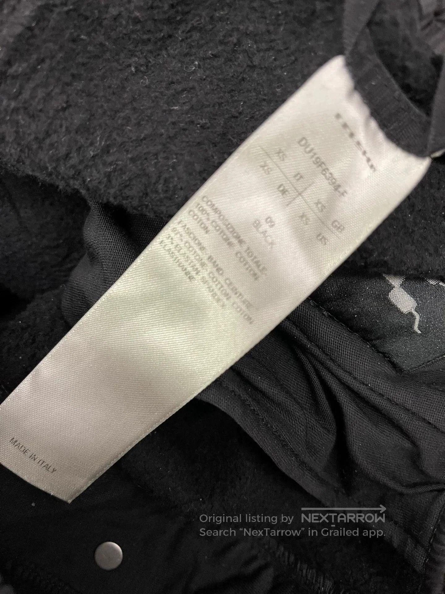 Rick Owens Rick Owens Cotton Fleece Drop-Crotch Pants. Size US 26 / EU 42 - 3 Thumbnail