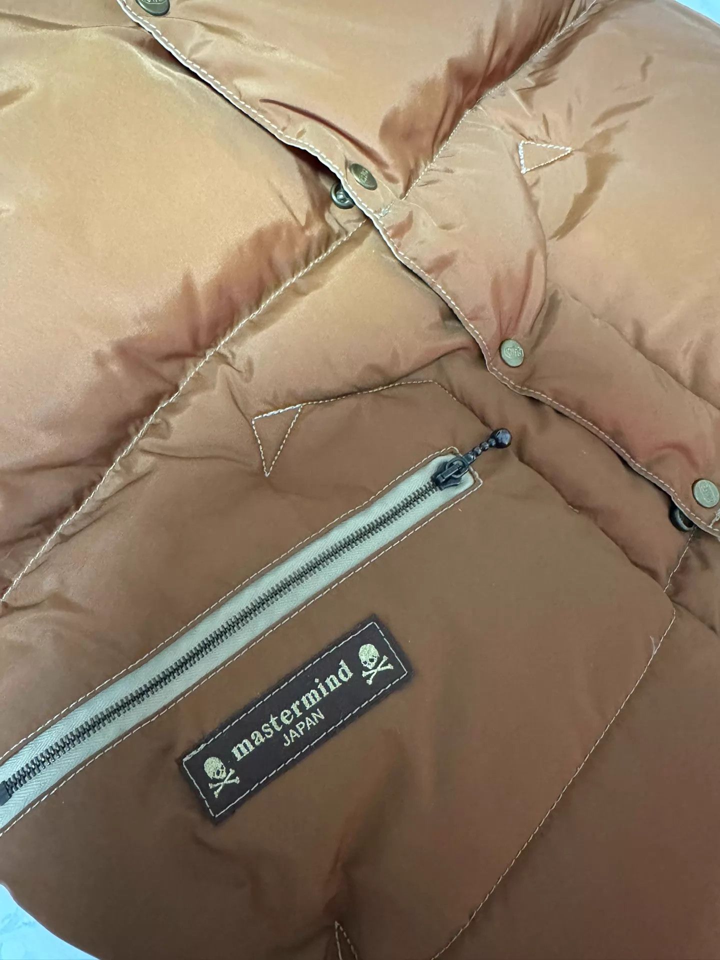 Rocky Mountain Featherbed Rocky Mountain x MMJ Khaki Lambskin Down Vest M (38) Size US S / EU 44-46 / 1 - 6 Thumbnail