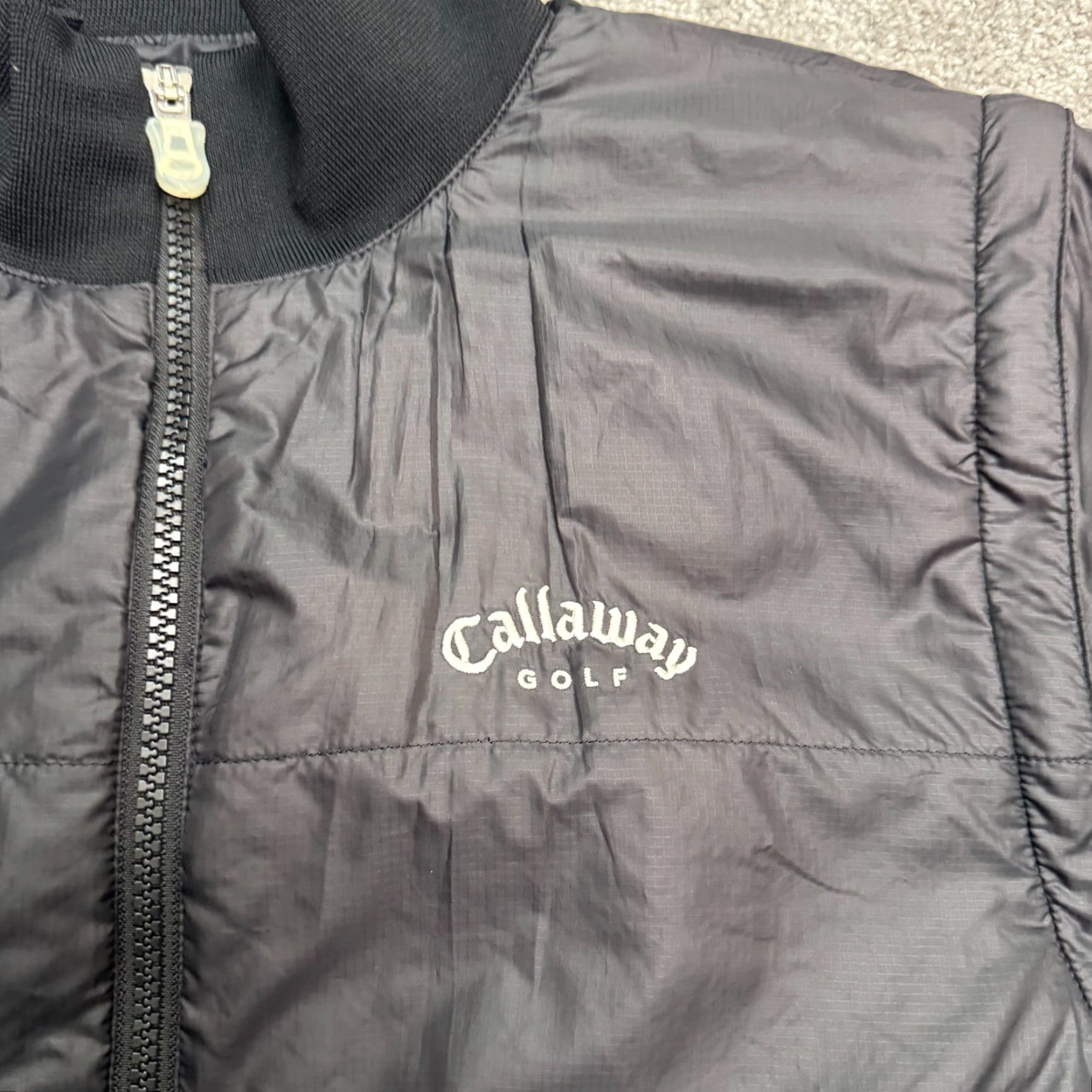 Callaway Callaway Golf Warmsport Windbreaker Bomber Jacket Mens Medium Black Full Zip Size US M / EU 48-50 / 2 - 5 Thumbnail