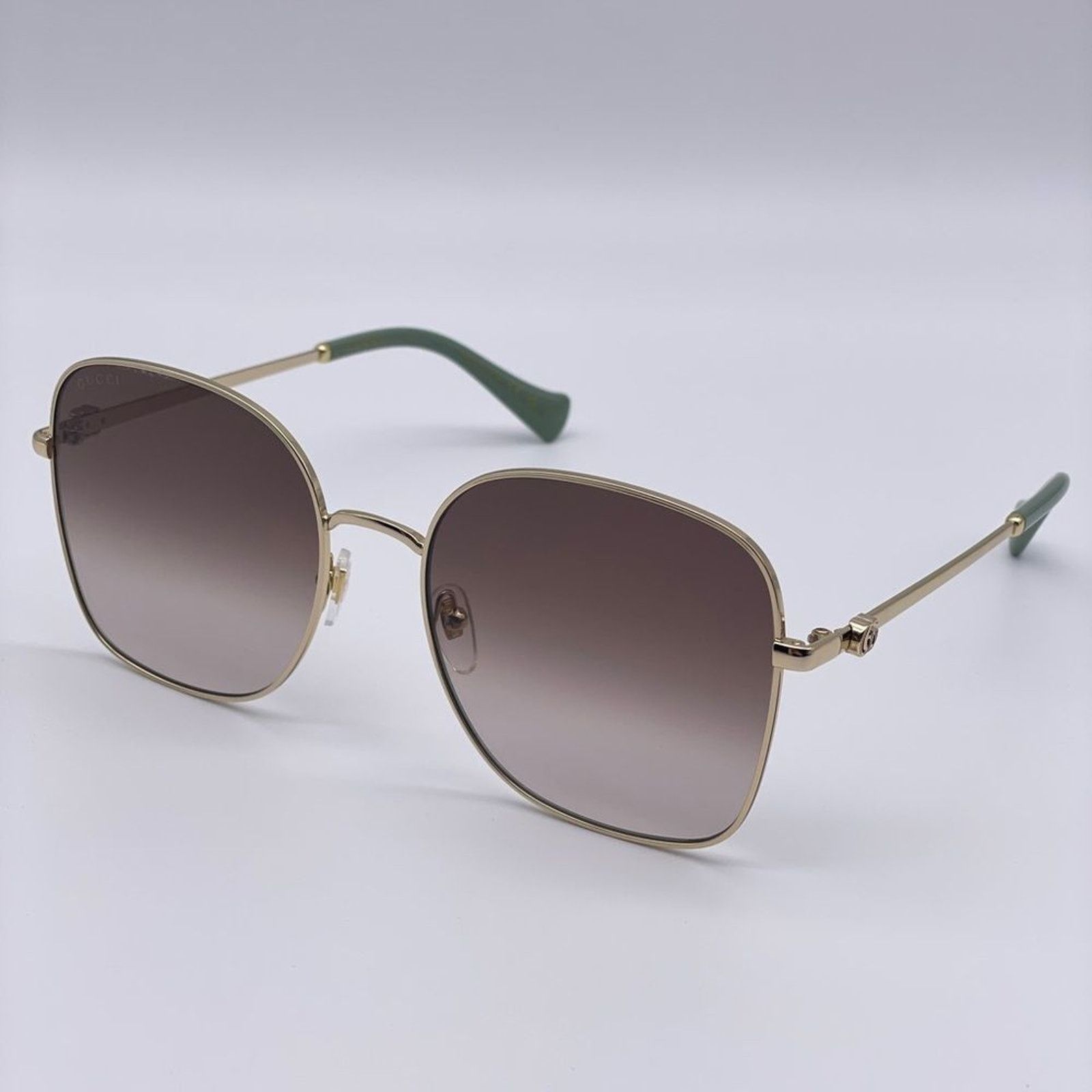 Gucci BRAND NEW GUCCI GG1143S 002 Gold/Brown Women Sunglasses Size ONE SIZE - 3 Thumbnail