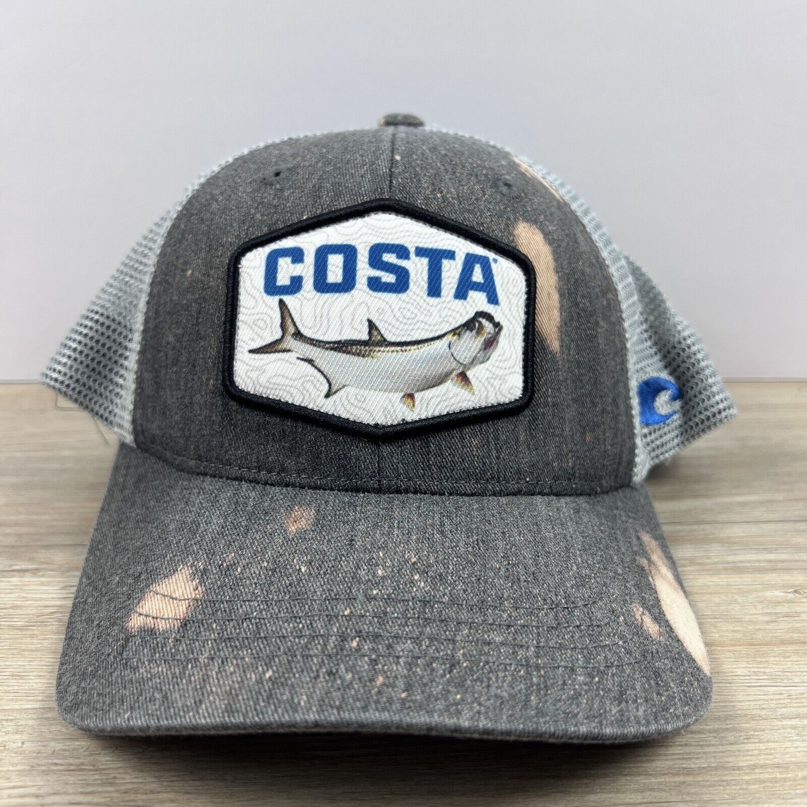 Other Costa Snapback Hat Gray Adjustable Hat Adult Fit Gray Hat Size ONE SIZE - 5 Thumbnail