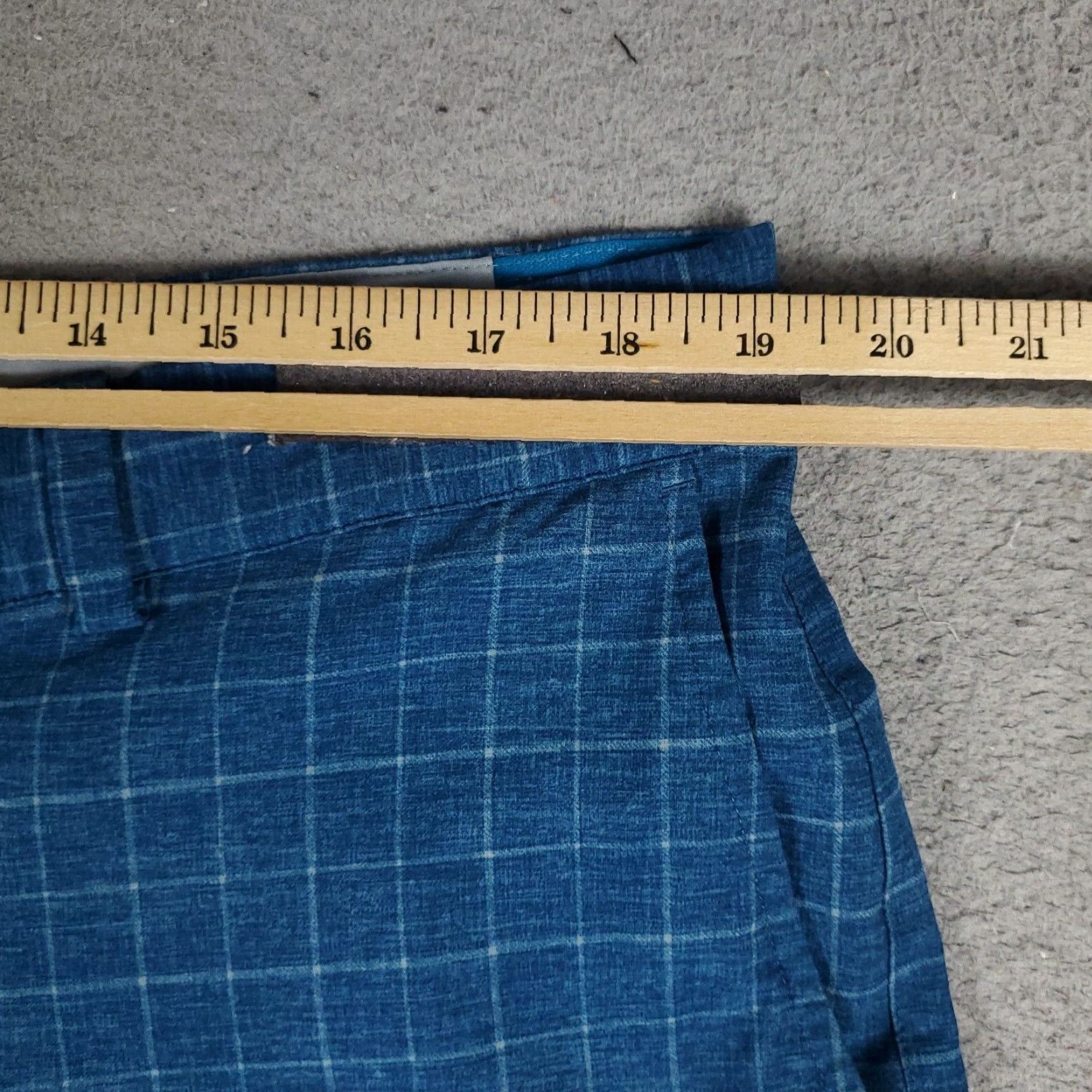 Nike Nike Shorts Mens 38 Blue Check Dri Fit Golf Casual Flat Front Chino Size US 38 / EU 54 - 4 Thumbnail