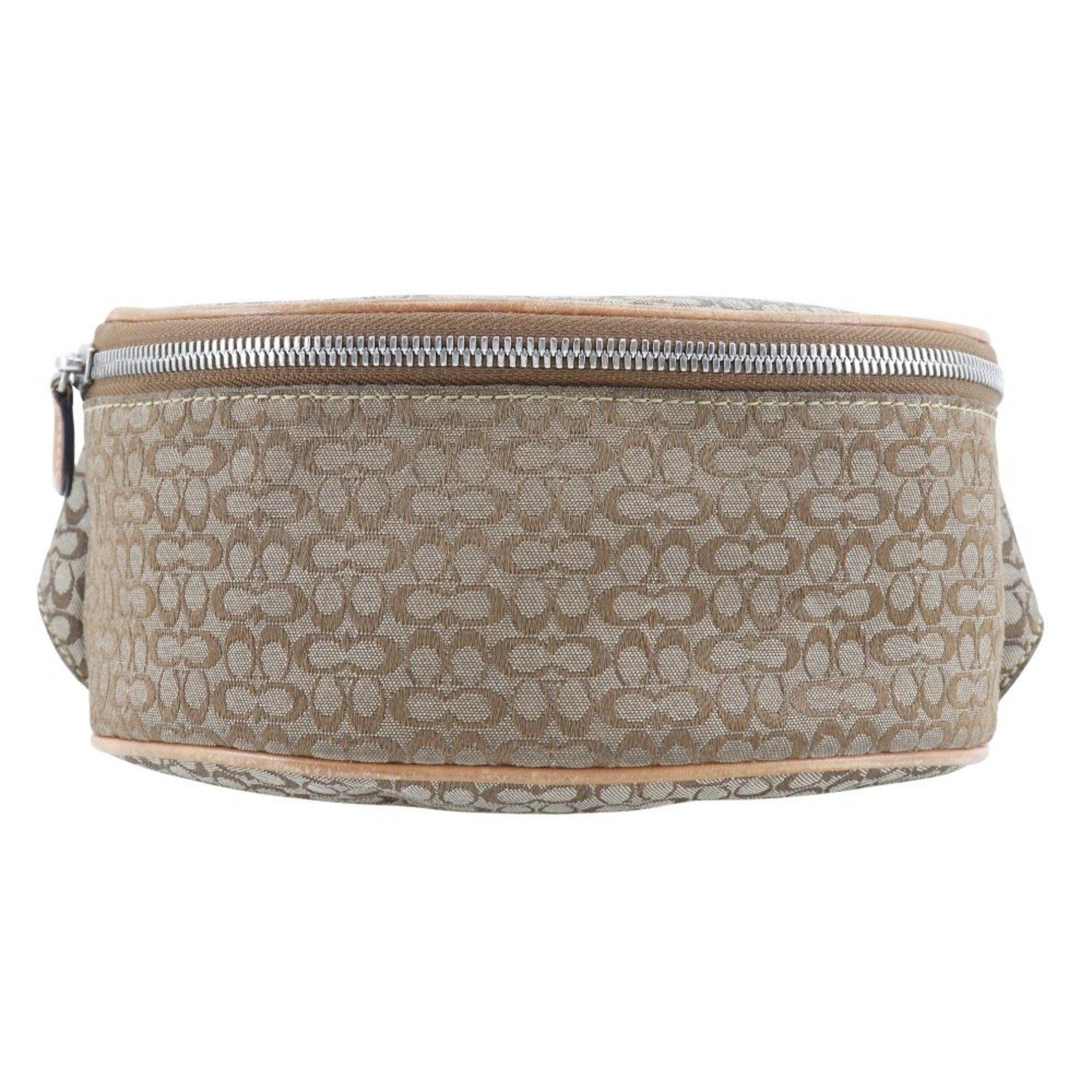 Coach Coach Signature Waist Bag F05093 Canvas Made in China Brown Mini signature Women's Size ONE SIZE - 1 Thumbnail