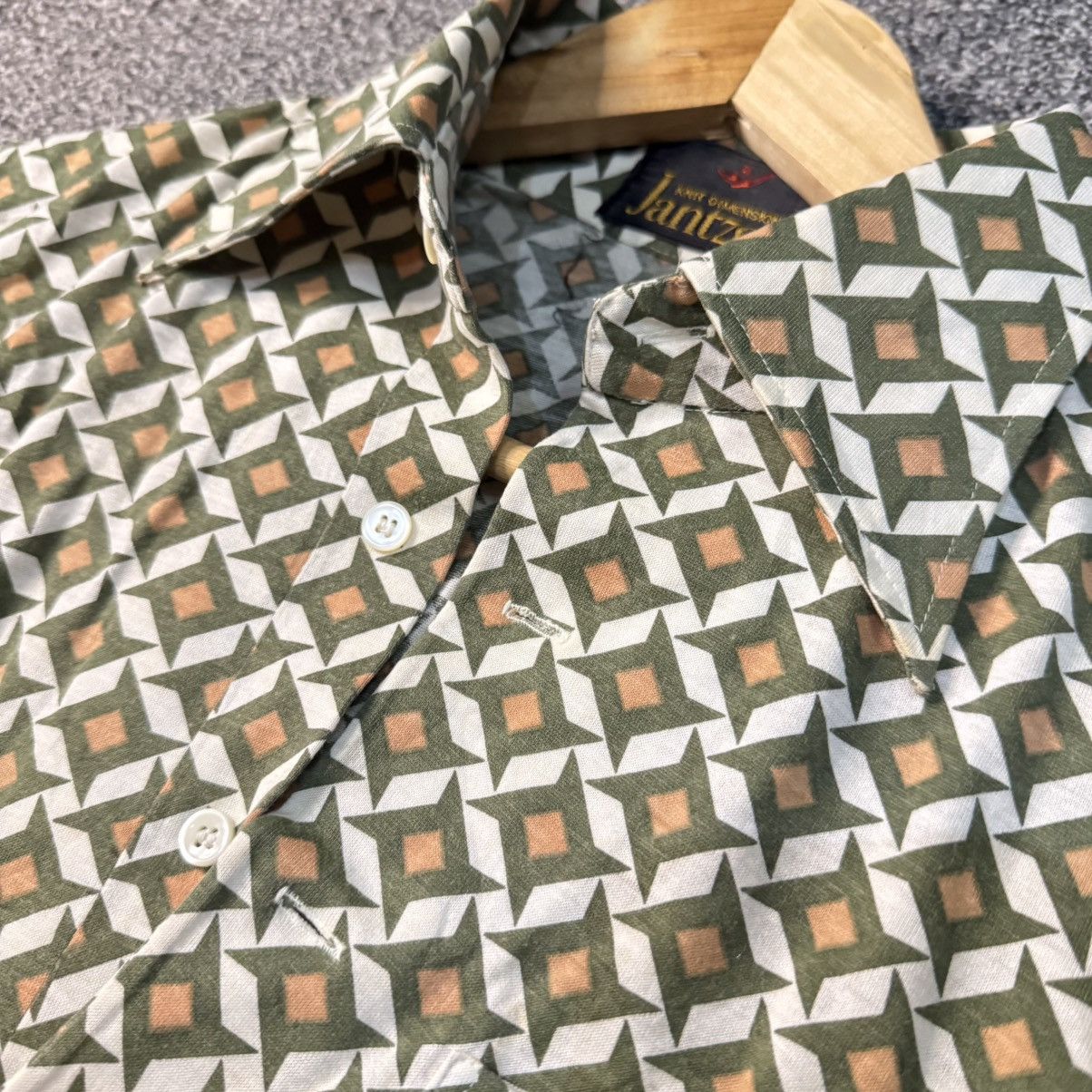 Jantzen Rare Vintage 60s Jantzen button-up patterned geometric Size US M / EU 48-50 / 2 - 6 Thumbnail