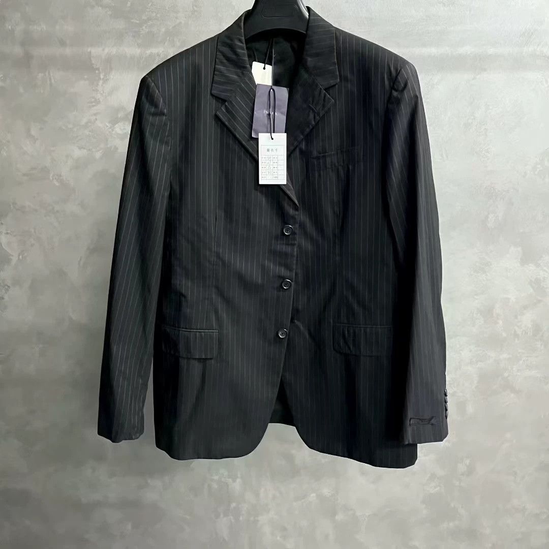 Prada Prada Pinstripe Cotton Blazer Size 54R Size 54R - 1 Thumbnail