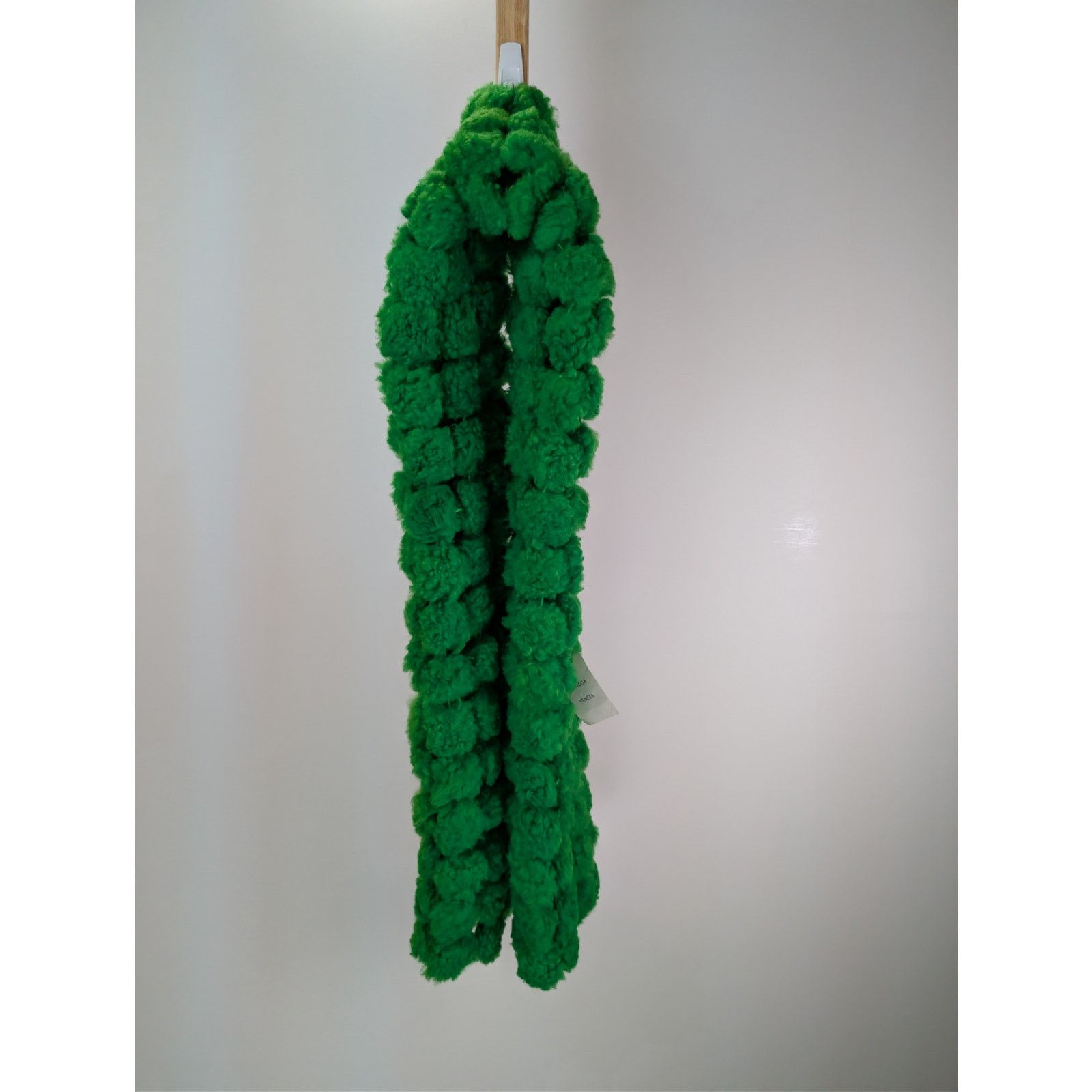 Bottega Veneta o1rshd1 Size: OS / Teddy Shearling Scarf Pompom in Green Size ONE SIZE - 1 Thumbnail