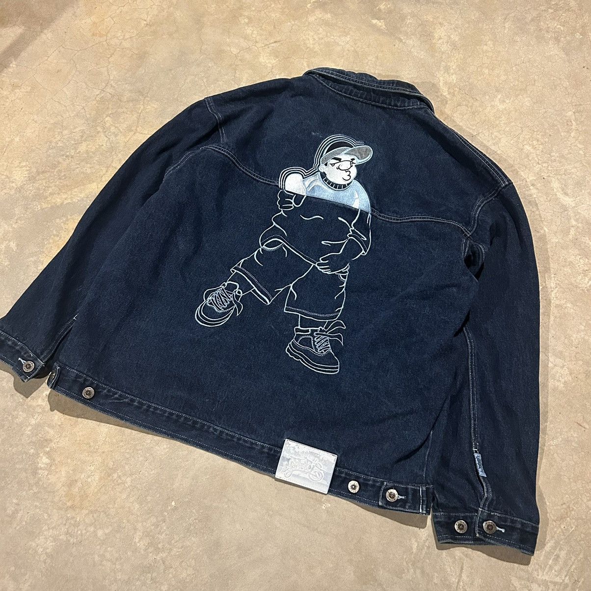 Southpole × Vintage Crazy Vintage 90s Southpole Cartoon Denim Jacket Hiphop Size US XXL / EU 58 / 5 - 2 Thumbnail