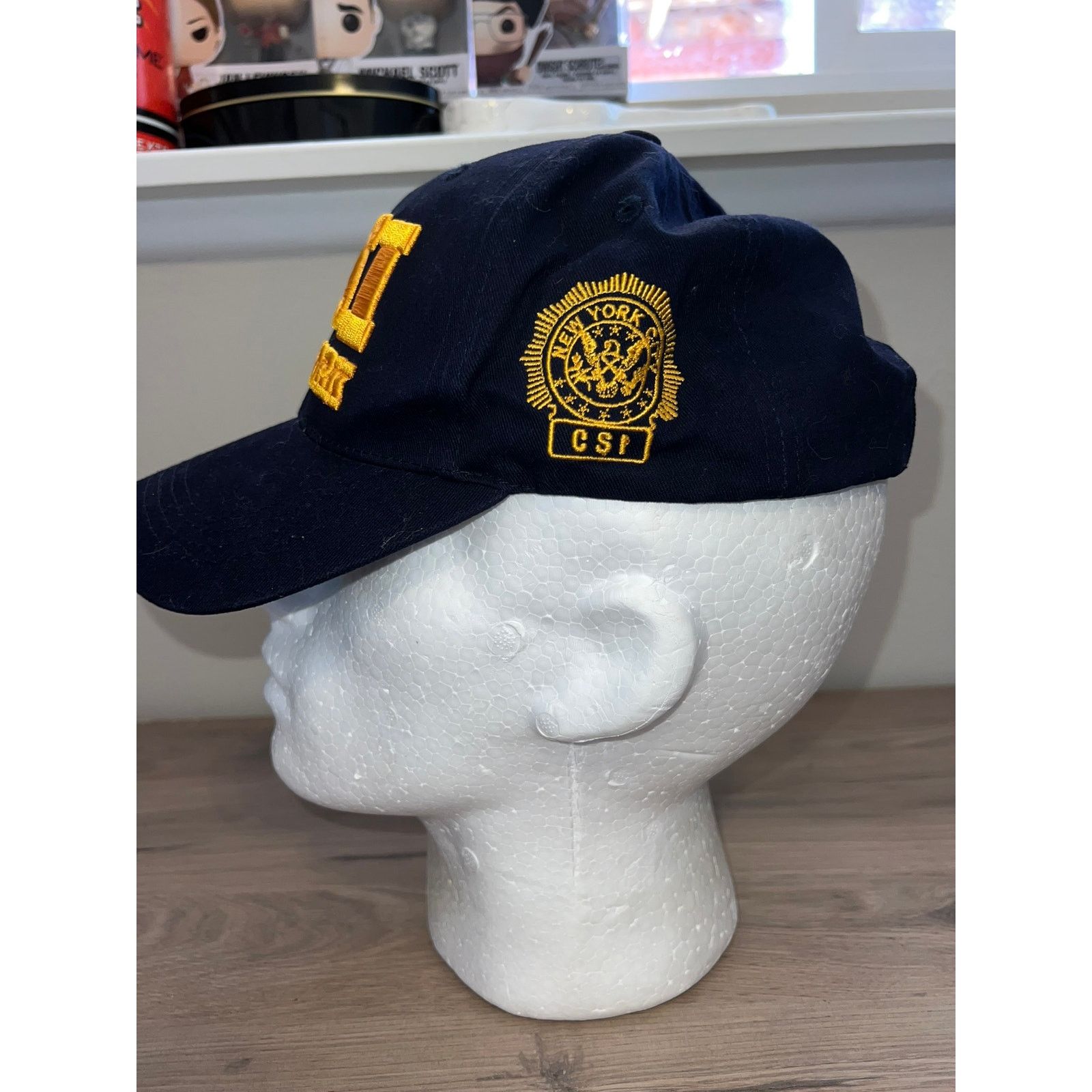 Vintage CSI New York Hat Crime Scene Investigation Blue Headwear OS Size ONE SIZE - 3 Thumbnail