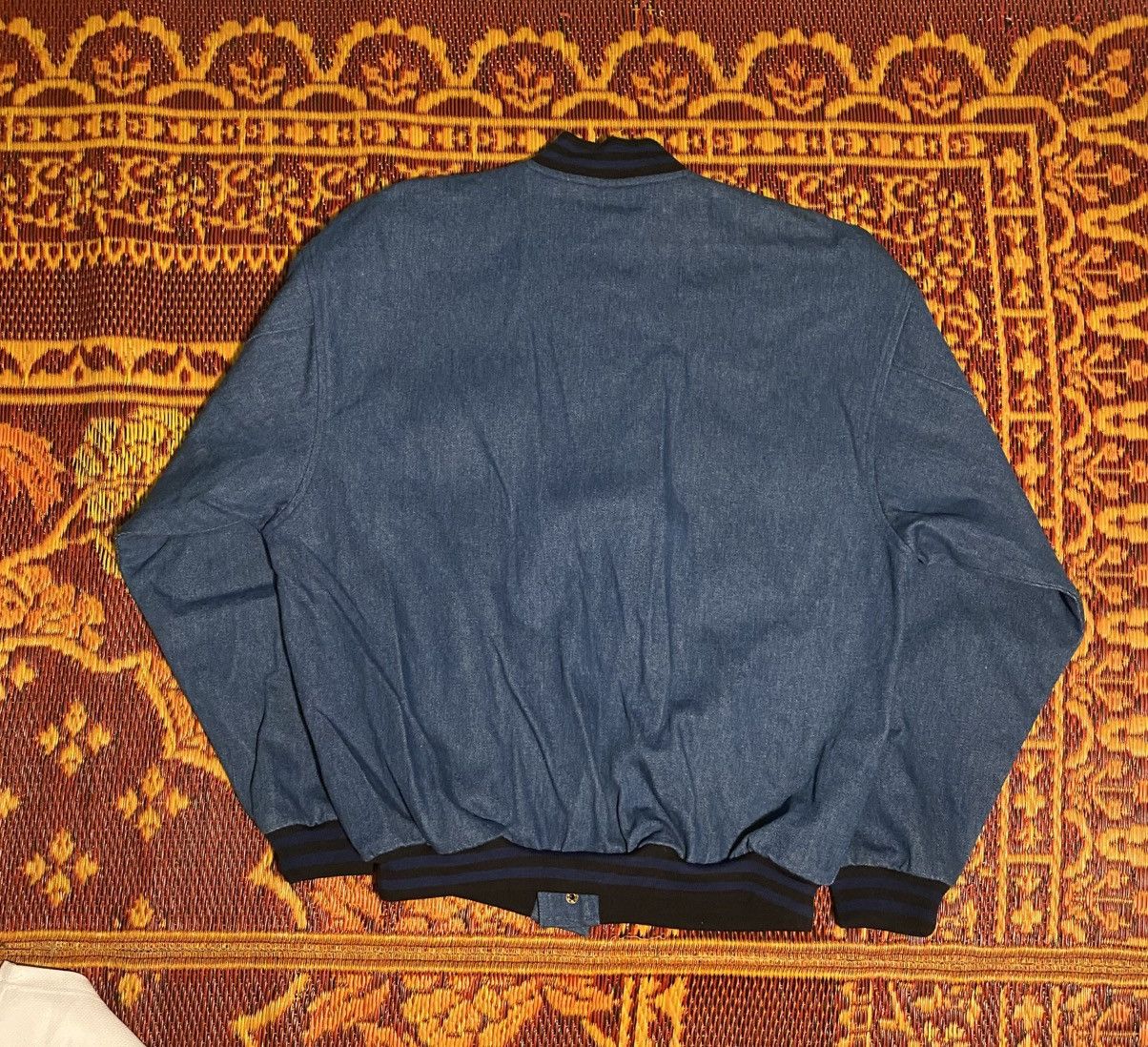 Vintage Vintage Penn State Denim Bomber Jacket Size US M / EU 48-50 / 2 - 3 Thumbnail
