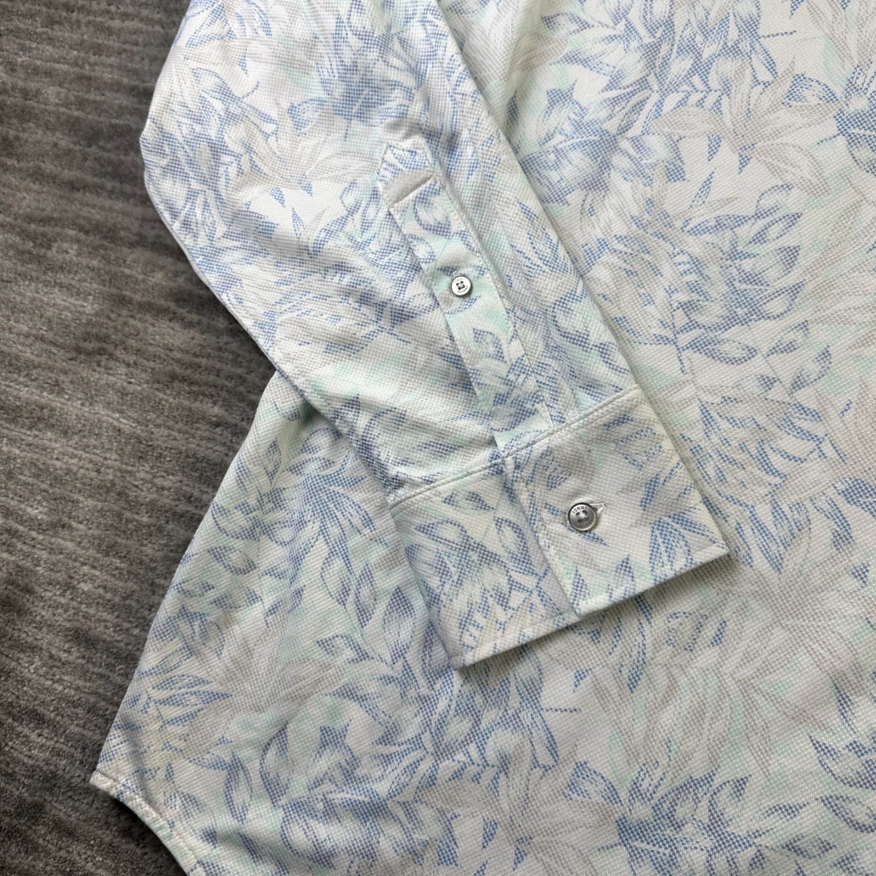 Tommy Bahama Tommy Bahama Shirt Mens 2XL San Lucio Button Up Islandzone Performance Floral Long Sleeve Collared Casual Cotton Polyester Embroidered Flower Size US XXL / EU 58 / 5 - 4 Thumbnail