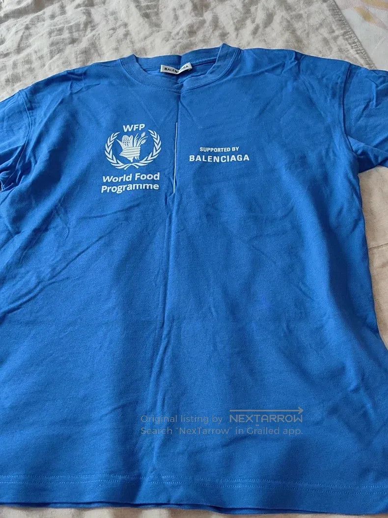 Balenciaga Balenciaga Blue T-Shirt Size US M / EU 48-50 / 2 - 1 Thumbnail