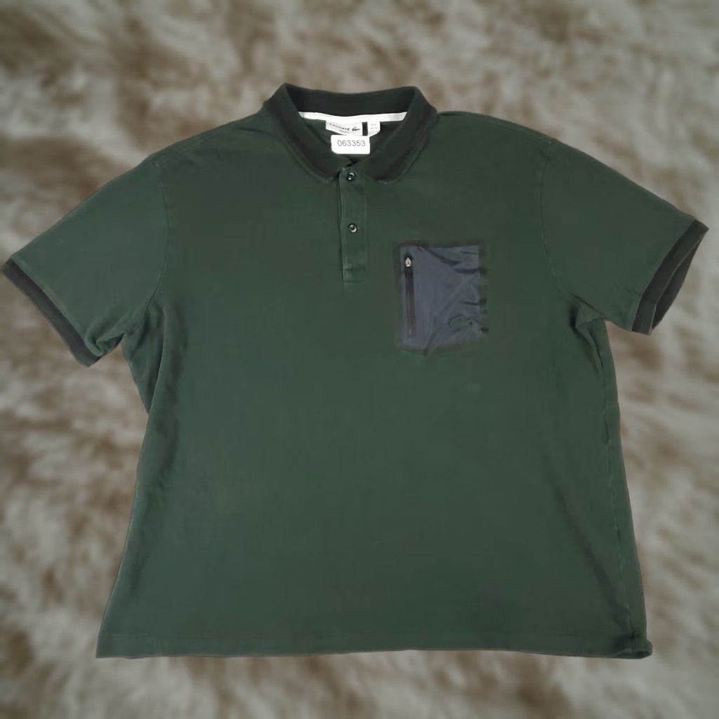 Lacoste Lacoste Polo Shirt Mens 4XL Green Slim Fit Casual Short Sleeve Size US XXL / EU 58 / 5 - 1 Thumbnail