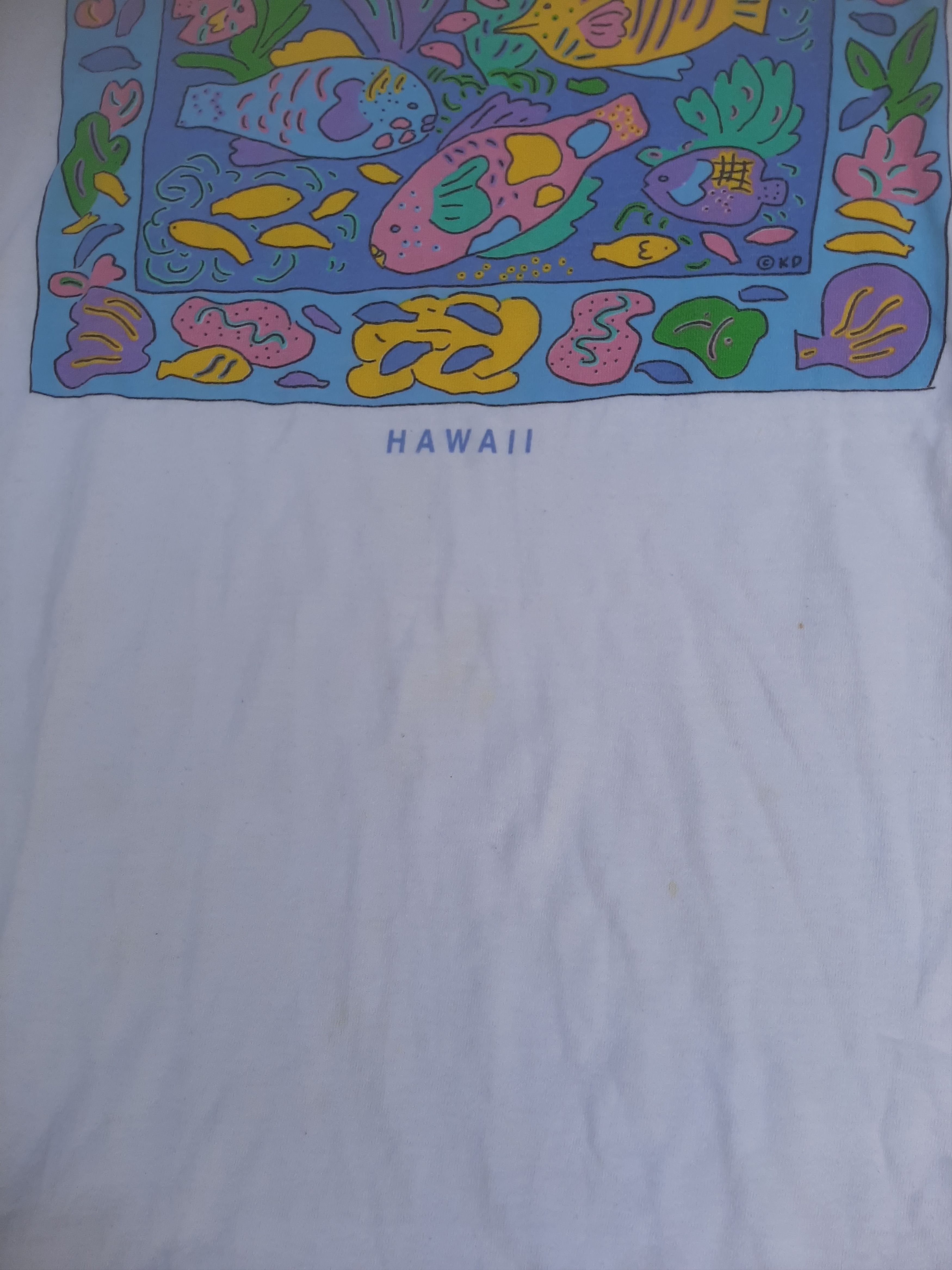 Vintage Vintage Ken Done Hawaii Fish art t shirt Size US L / EU 52-54 / 3 - 5 Thumbnail