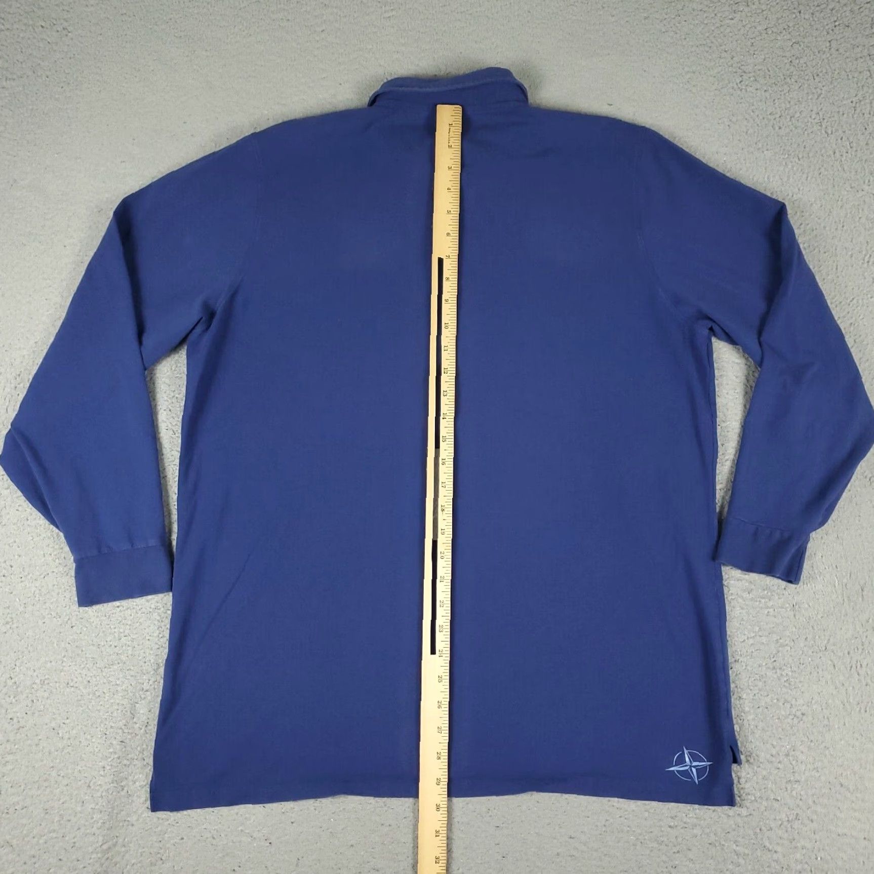 Vintage B Draddy Polo Shirt Mens XL Blue Golf Casual Long Sleeve Shirt Size US XL / EU 56 / 4 - 3 Thumbnail