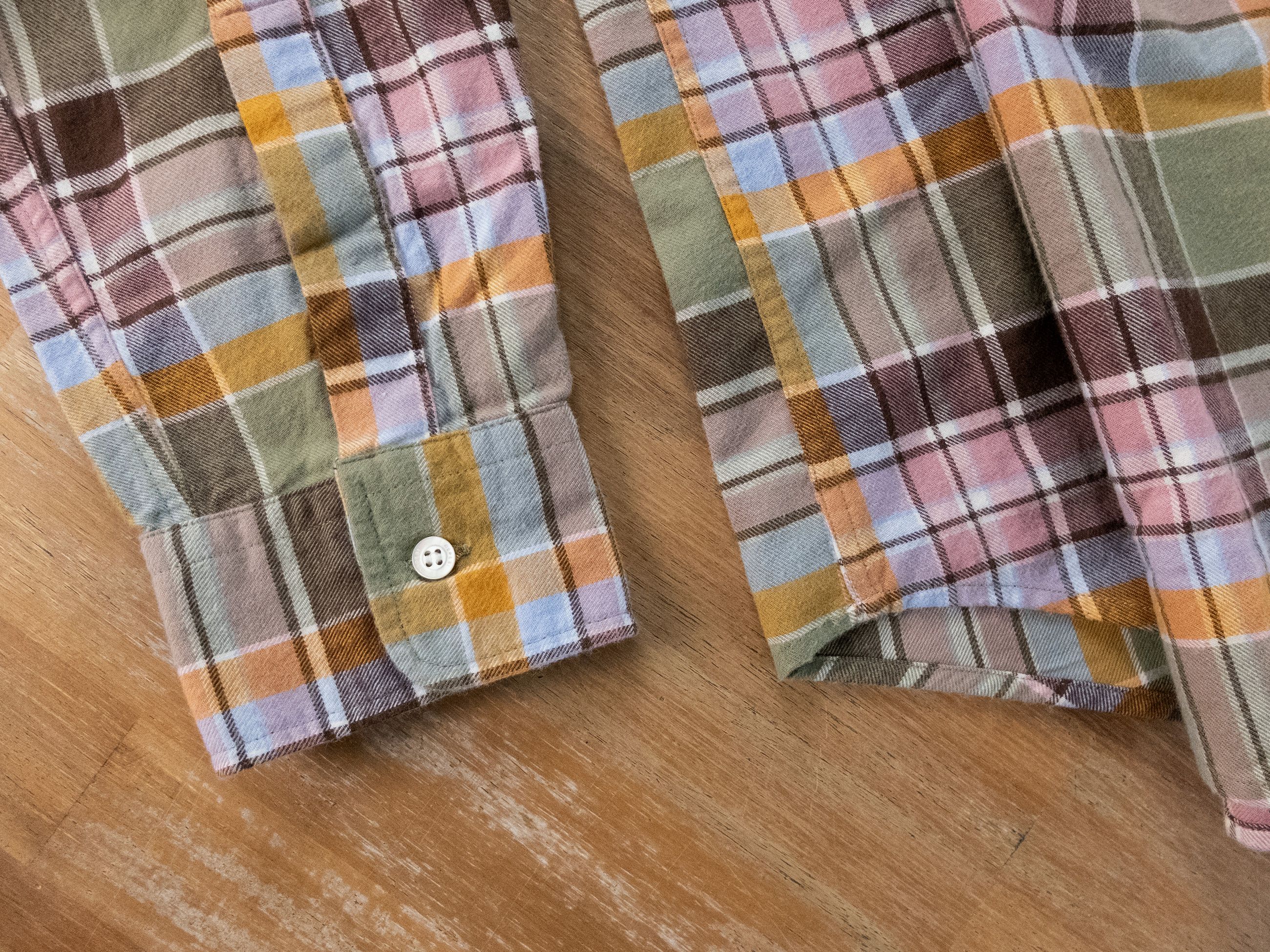Aspesi ASPESI plaid check button down flannel shirt Size 40 / 15.75 Size US M / EU 48-50 / 2 - 3 Thumbnail