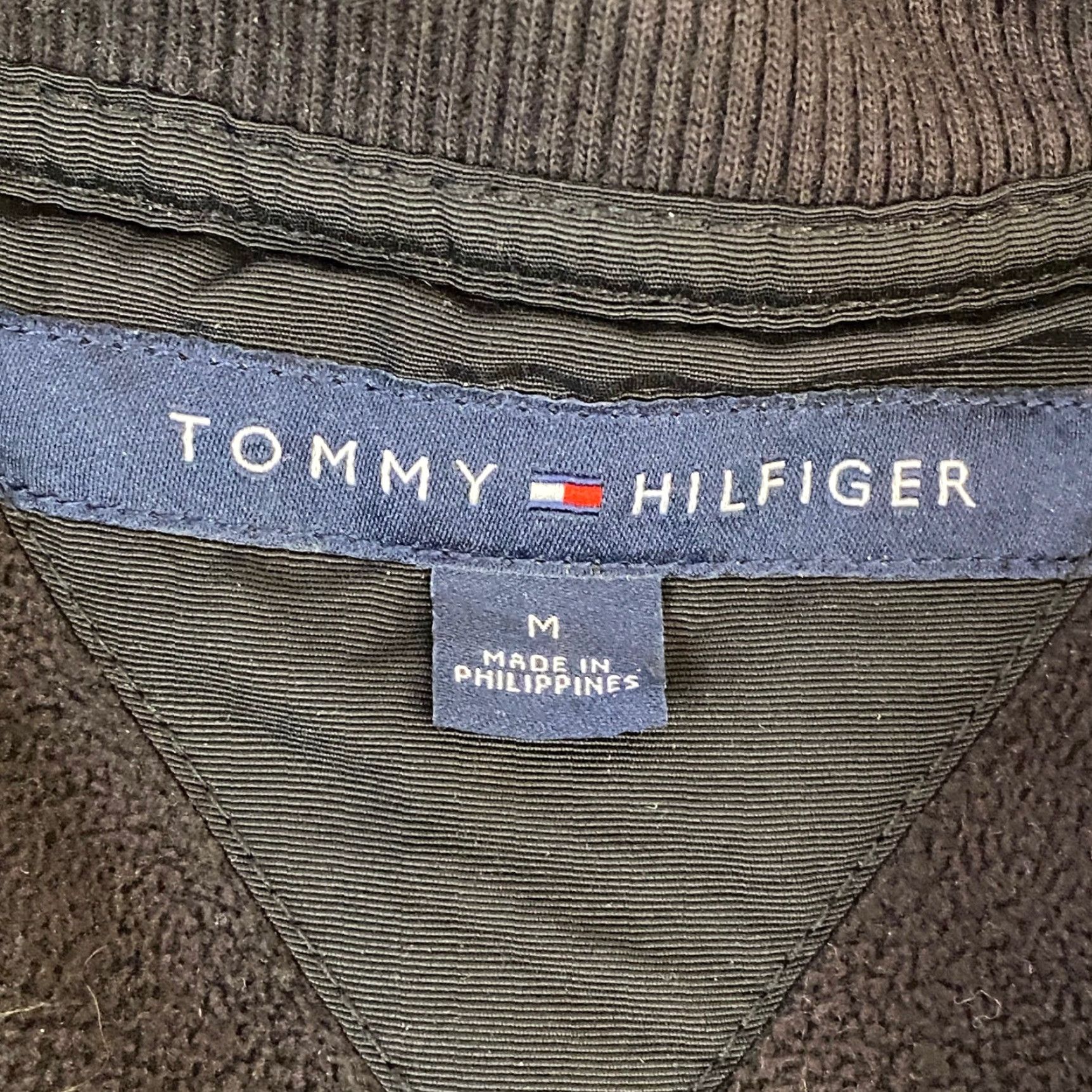 Tommy Hilfiger Tommy Hilfiger Mens Full Zip Track Jacket Black Medium Fleece Nylon Quilted Zipper Pockets Logo Breathable Sporty Casual Training Jacket Size US M / EU 48-50 / 2 - 3 Thumbnail
