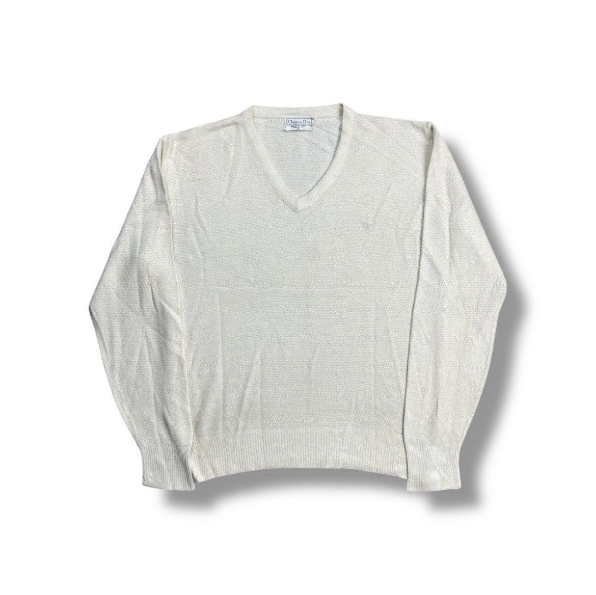 Christian Dior Monsieur Christian Dior V neck Sweatshirt Size US L / EU 52-54 / 3 - 1 Thumbnail
