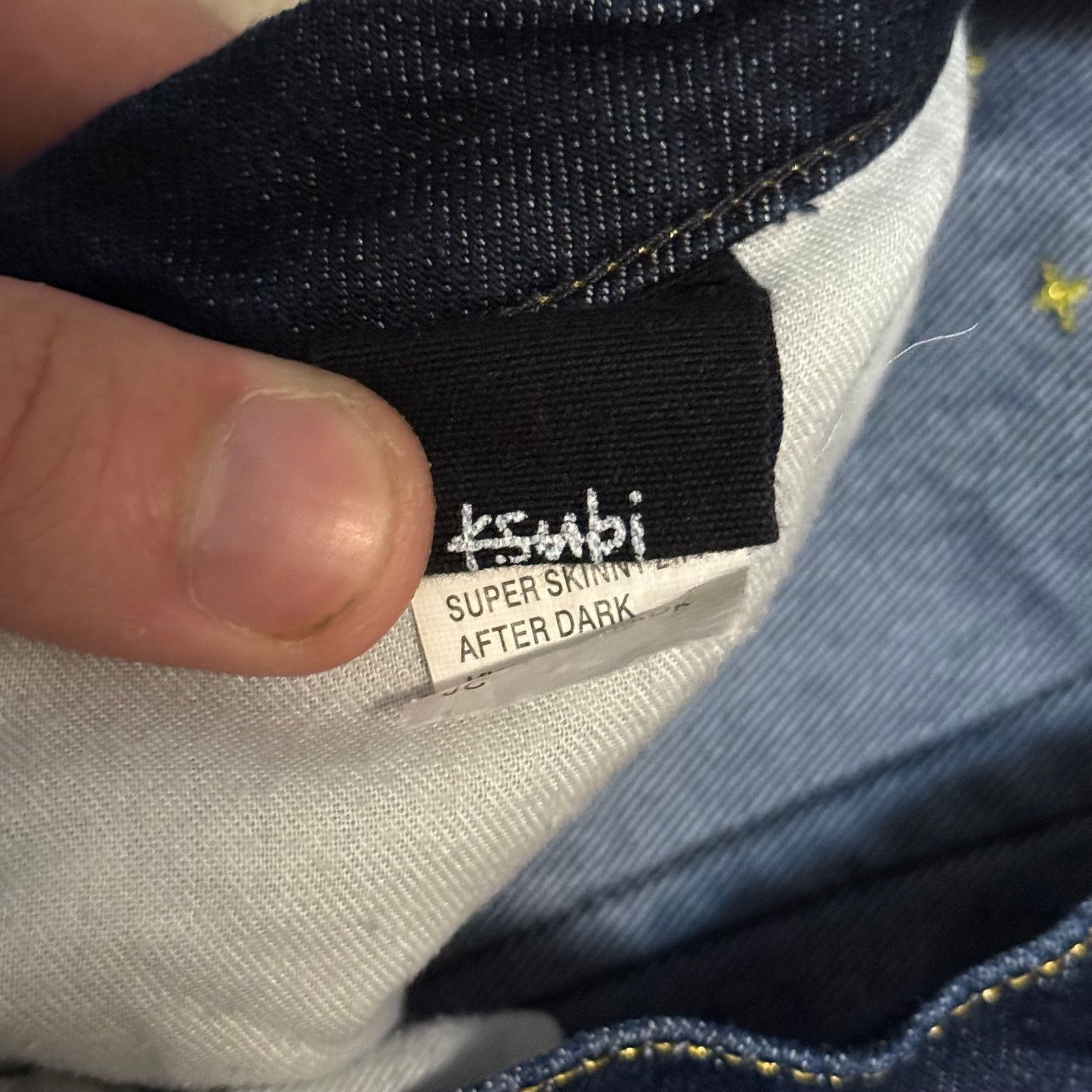 Ksubi Ksubi Womens Jeans Super Skinny Zip After Dark Size 24x32 Size 24" / US 00 / IT 34 - 7 Thumbnail