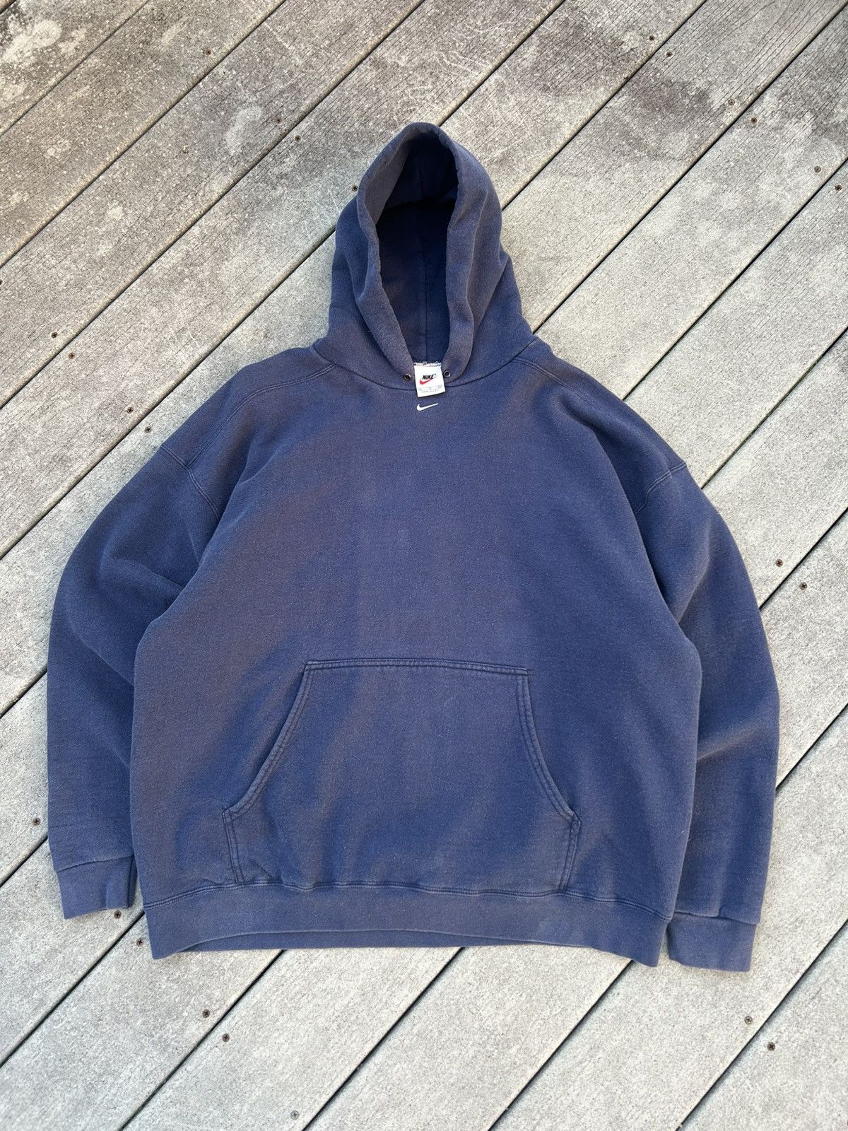 Nike Vintage Nike Center Swoosh hoodie Size US L / EU 52-54 / 3 - 1 Thumbnail