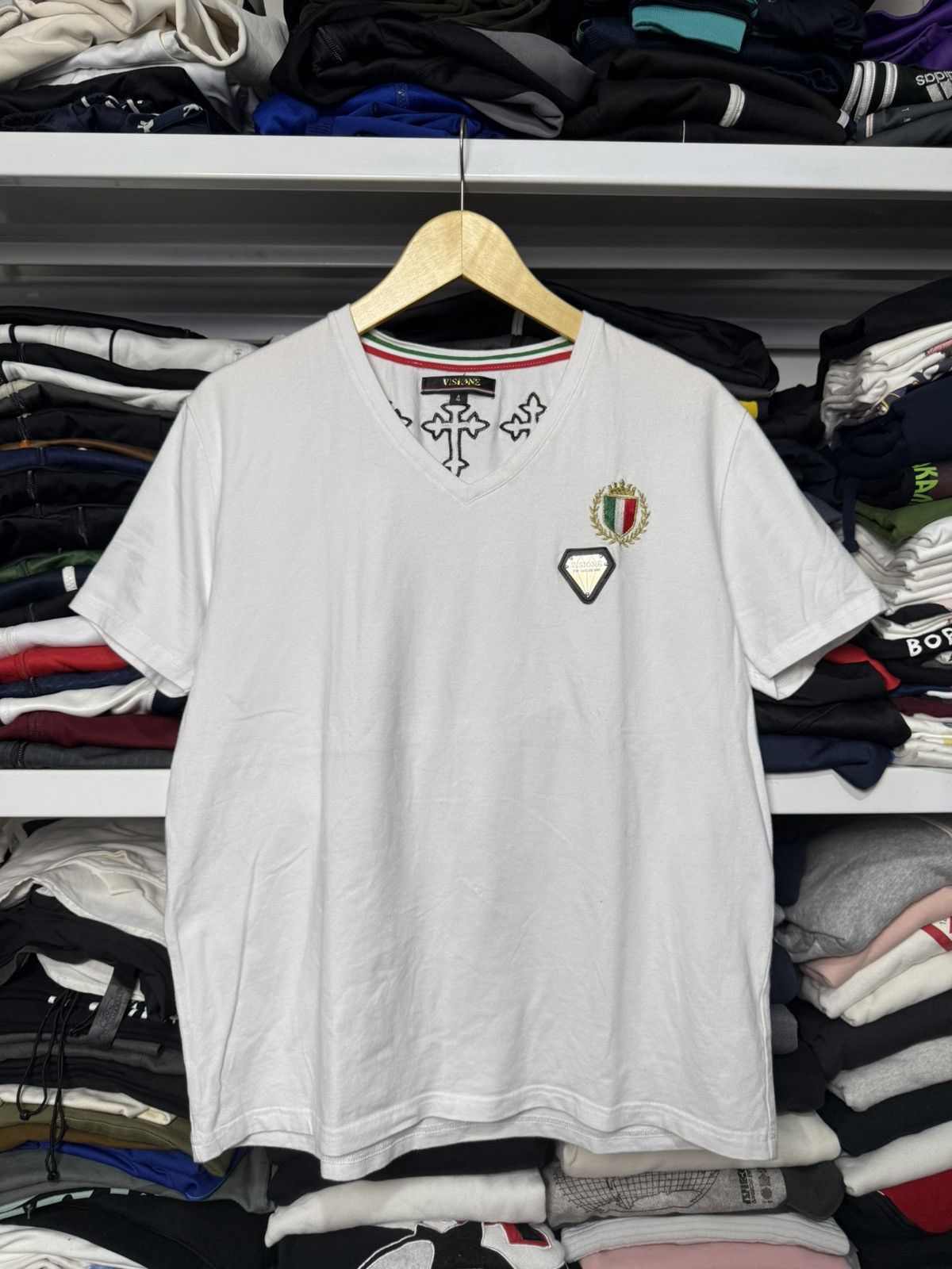 Japanese Brand Visione Japanese Brand Vinex Tshirt Size US L / EU 52-54 / 3 - 1 Thumbnail