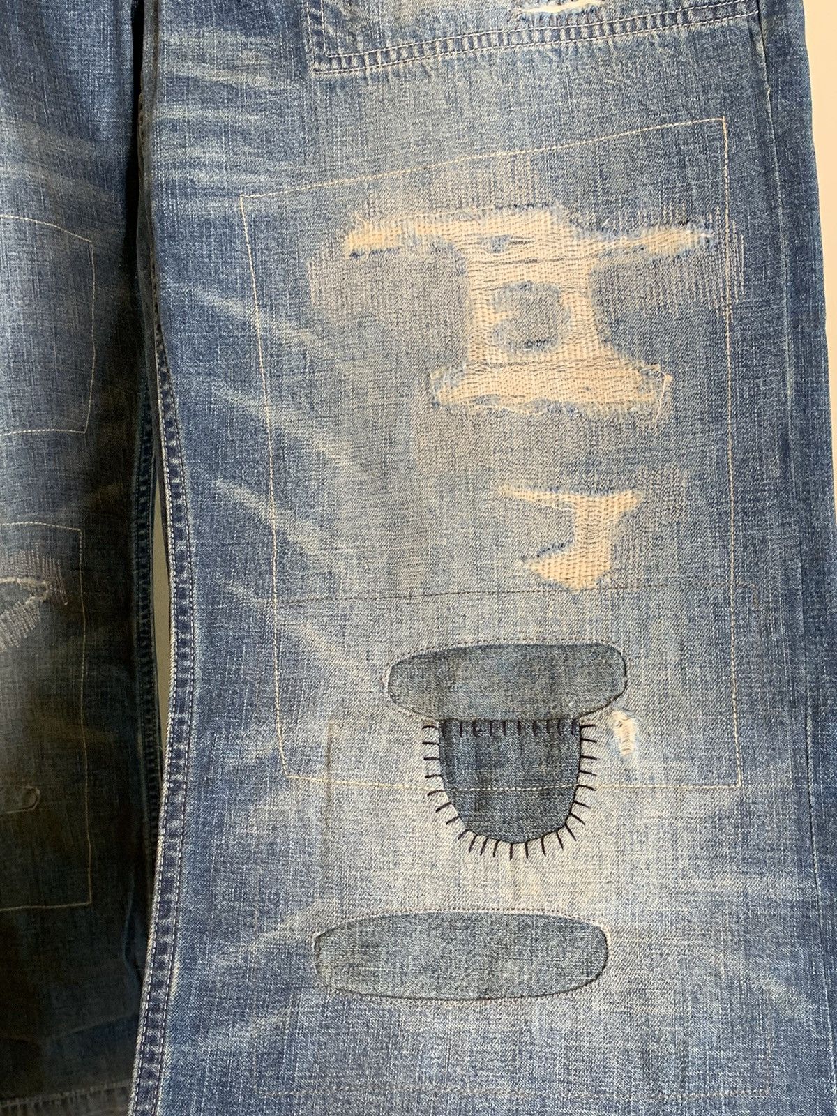 Polo Ralph Lauren *RARE* New Polo Ralph Lauren Factory Distressed Denim Jeans Size US 36 / EU 52 - 5 Thumbnail