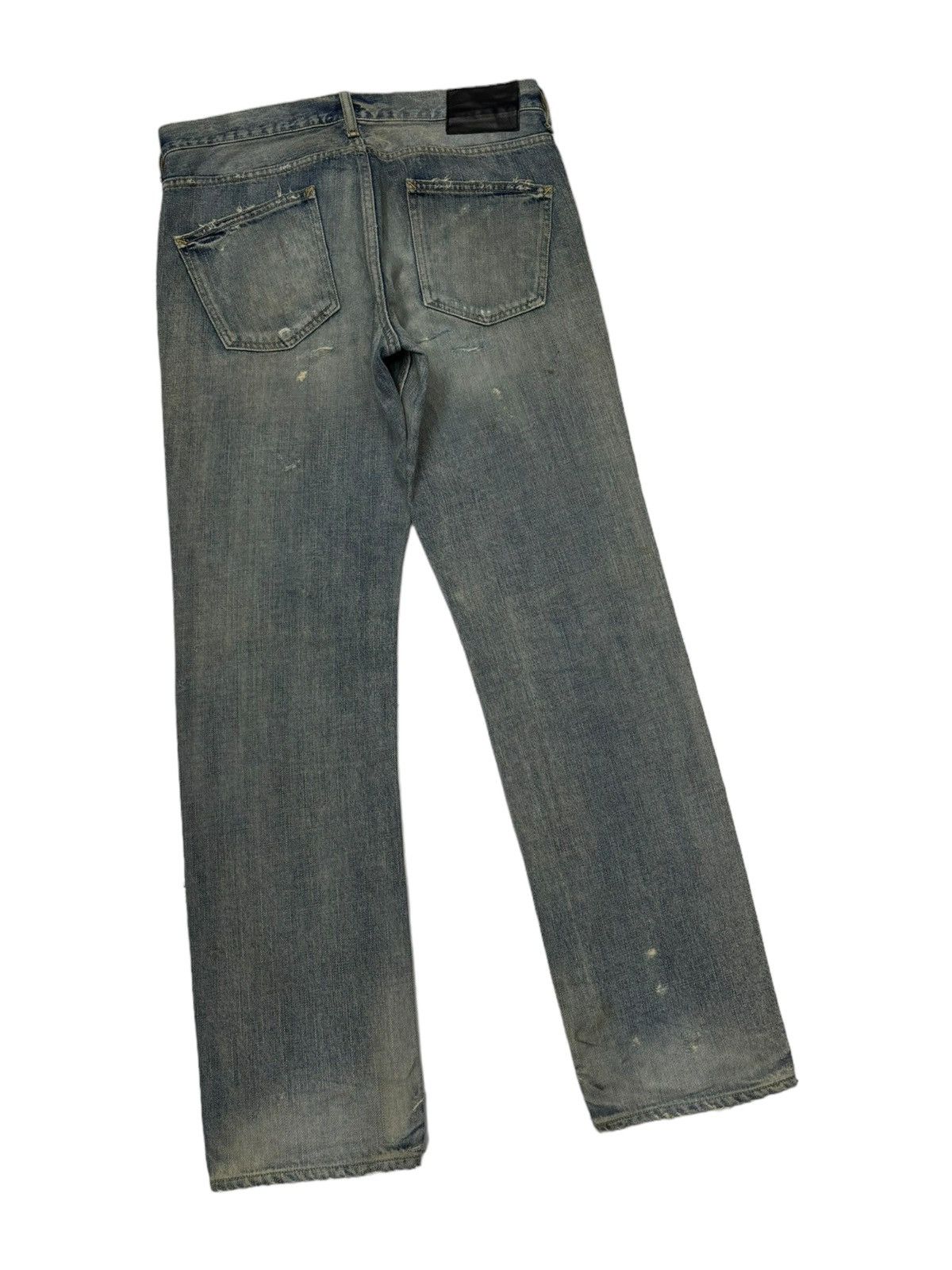 Kapital VINTAGE HARE ROCKSTAR DISTRESSED DENIM JEANS Size US 32 / EU 48 - 4 Thumbnail