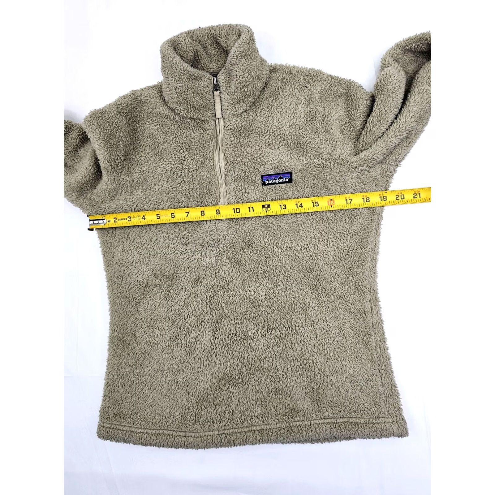 Patagonia Patagonia Los Gatos 1/4-Zip Deep Pile Sherpa Pullover Sweater Women S Beige Mock Size S / US 4 / IT 40 - 6 Thumbnail