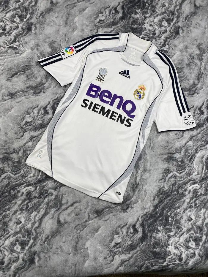 Adidas Vintage Real Madrid 2006 2007 Beckham #23 Home Shirt Jersey Size US S / EU 44-46 / 1 - 2 Thumbnail